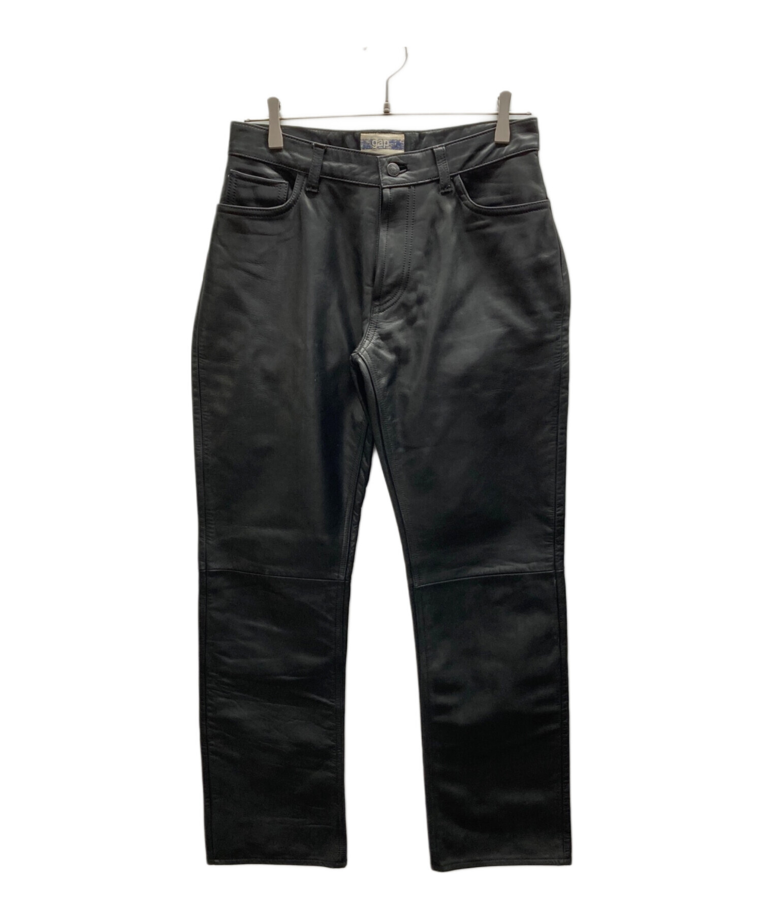 中古・古着通販】GAP (ギャップ) レザーパンツ ブラック サイズ:30