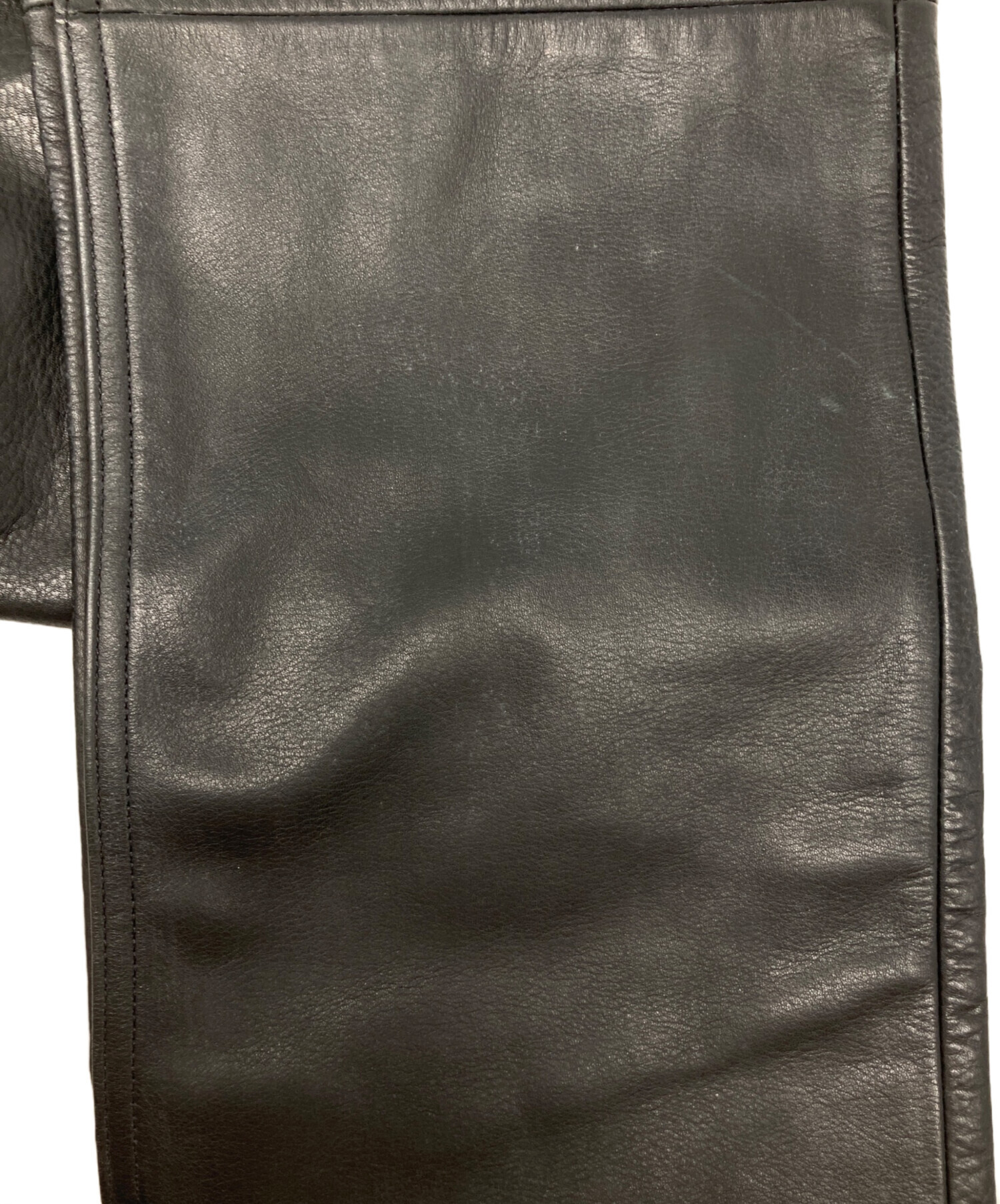 中古・古着通販】GAP (ギャップ) レザーパンツ ブラック サイズ:30