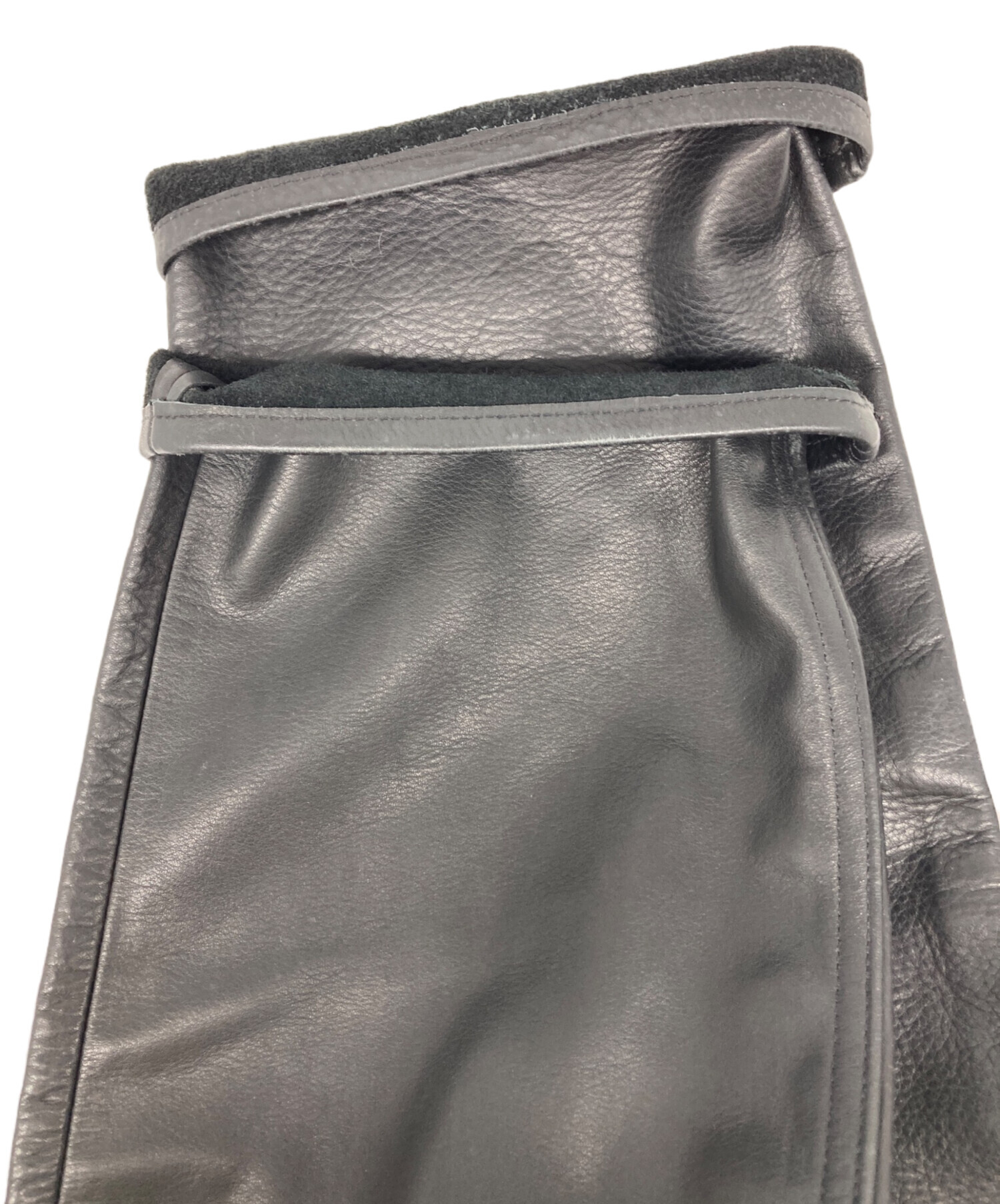 中古・古着通販】GAP (ギャップ) レザーパンツ ブラック サイズ:30