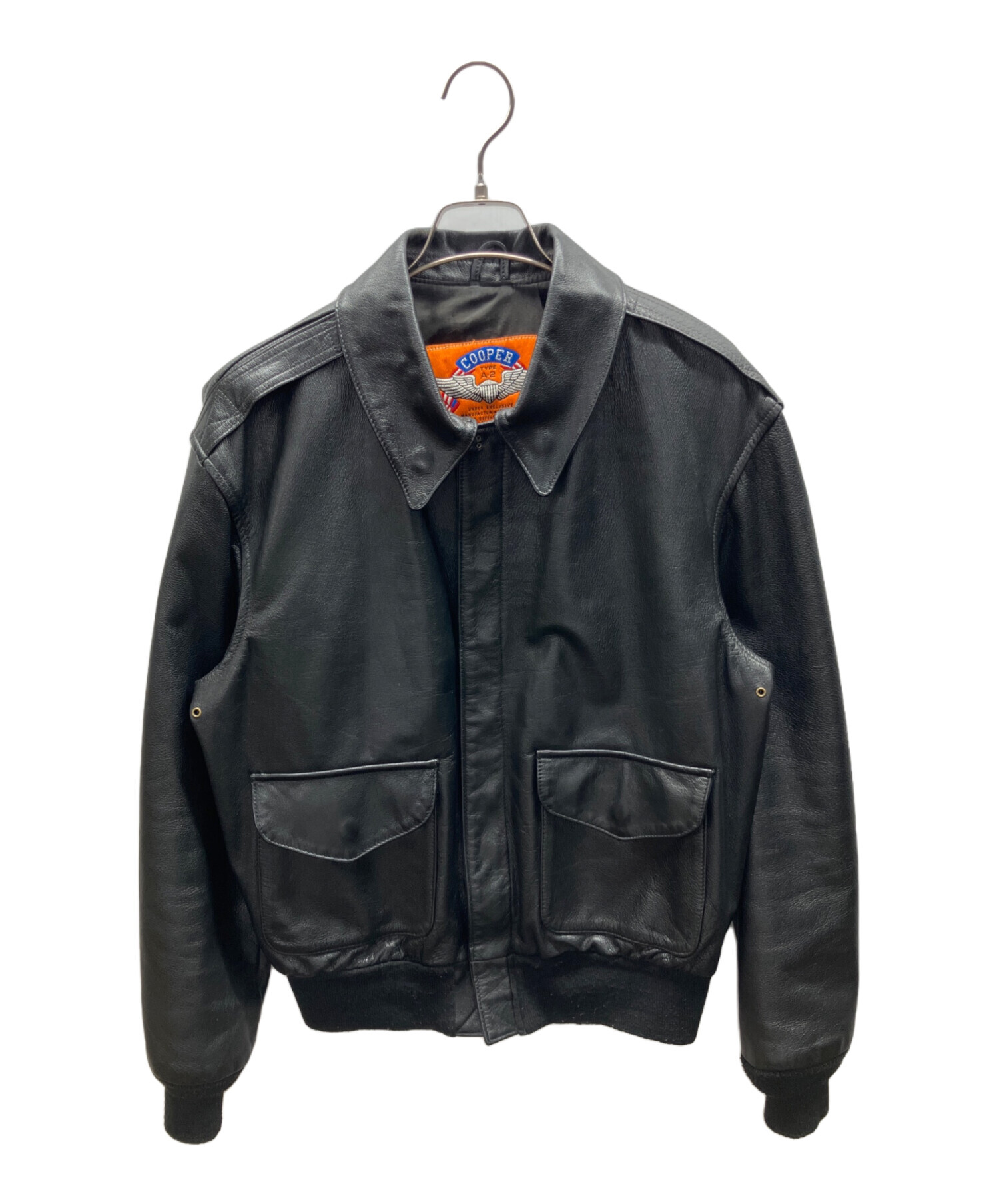 中古・古着通販】COOPER (クーパー) A-2 フライトジャケット ブラック