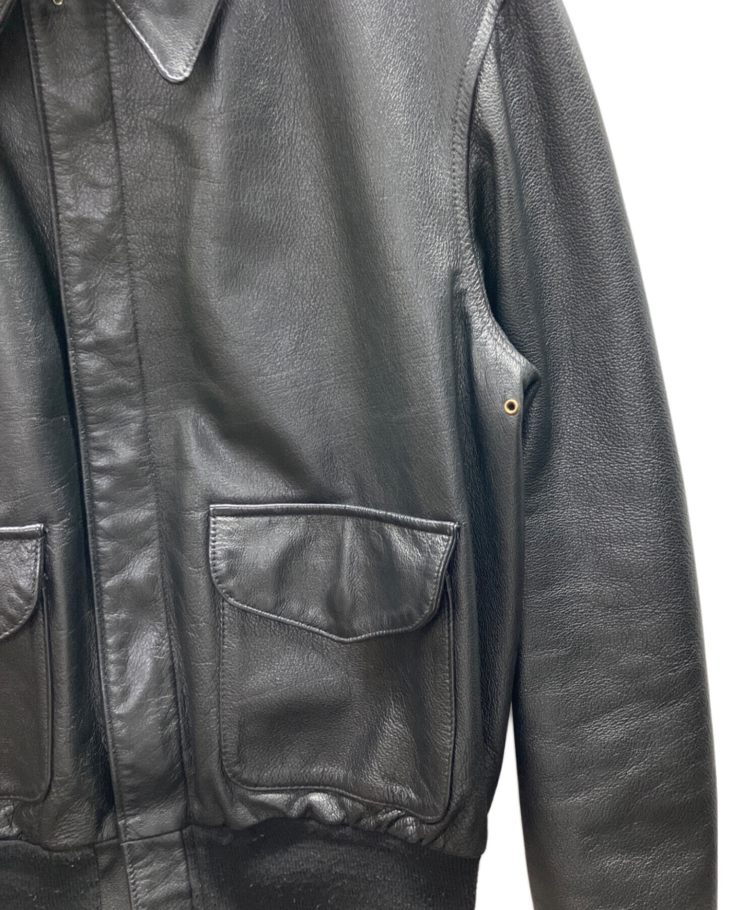 COOPER ジャケット 中古・古着通販】COOPER (クーパー) A-2 フライトジャケット ブラック
