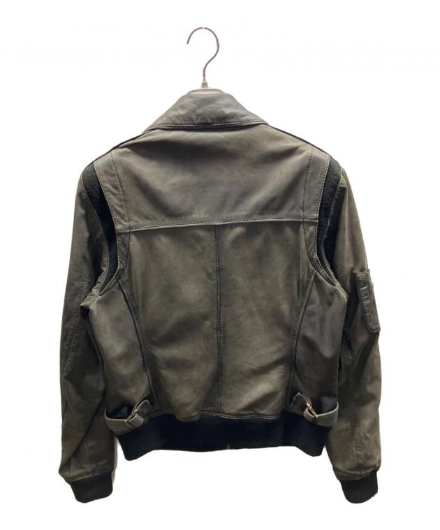 中古・古着通販】D&G (ディーアンドジー) レザージャケット ブラウン