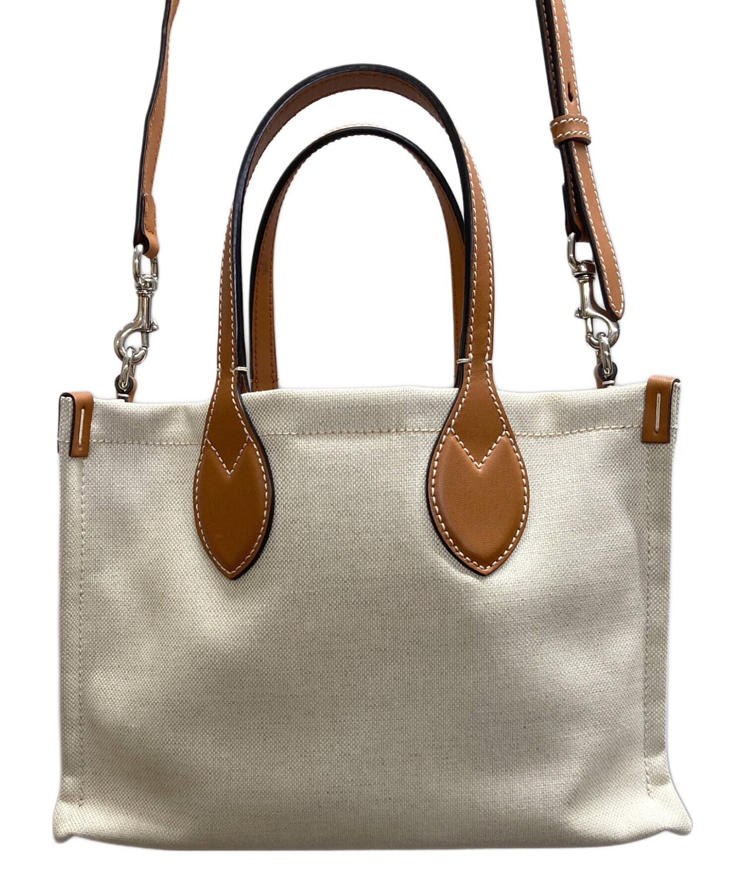 GUCCI グッチ 古本 中古・古着通販】GUCCI (グッチ) 2WAYバッグ アイボリー×ブラウン