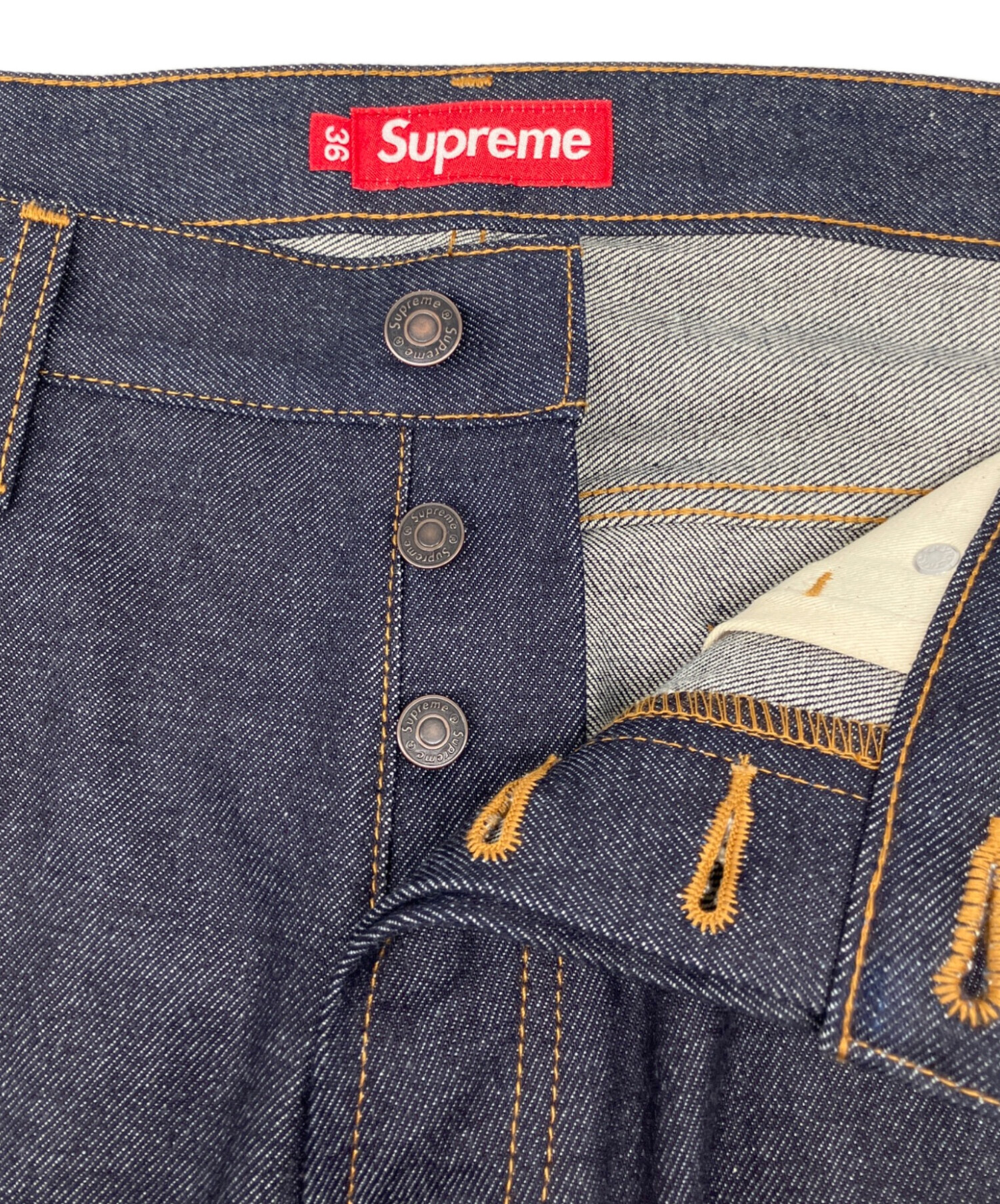 中古・古着通販】Supreme (シュプリーム) Rigid fit Selvedge Jean