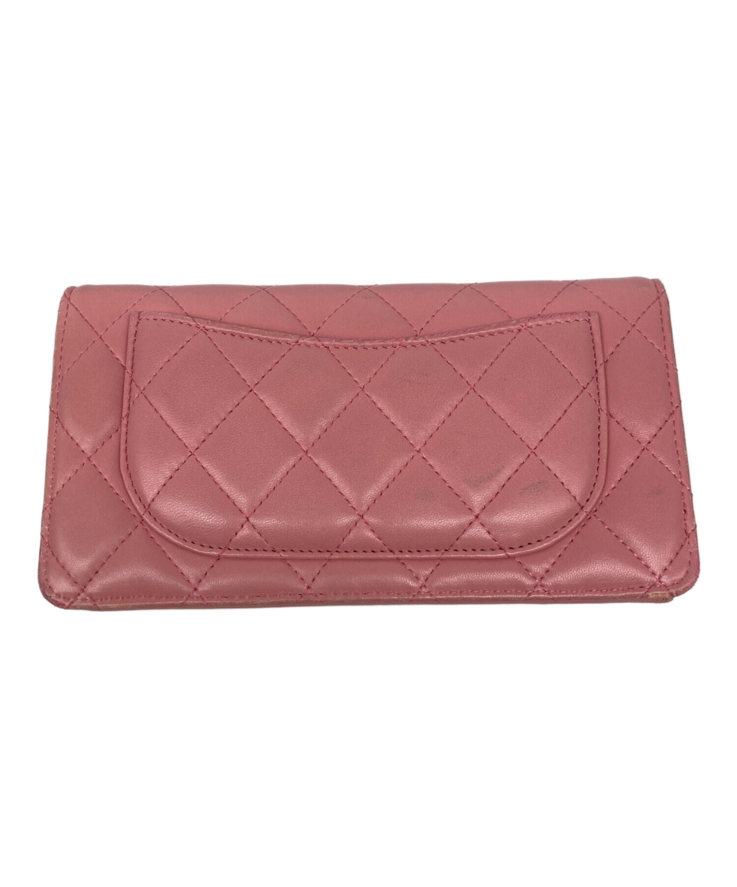 中古・古着通販】CHANEL (シャネル) 長財布 ピンク｜ブランド・古着