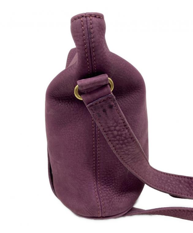 良品 COACH ショルダーバッグ ヌバック パープル 斜め掛け 中古・古着通販】COACH (コーチ) ショルダーバッグ パープル｜ブランド