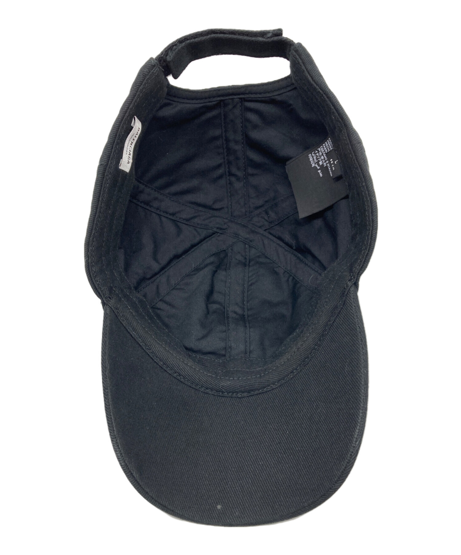 中古・古着通販】BALENCIAGA (バレンシアガ) ロゴキャップ ブラック
