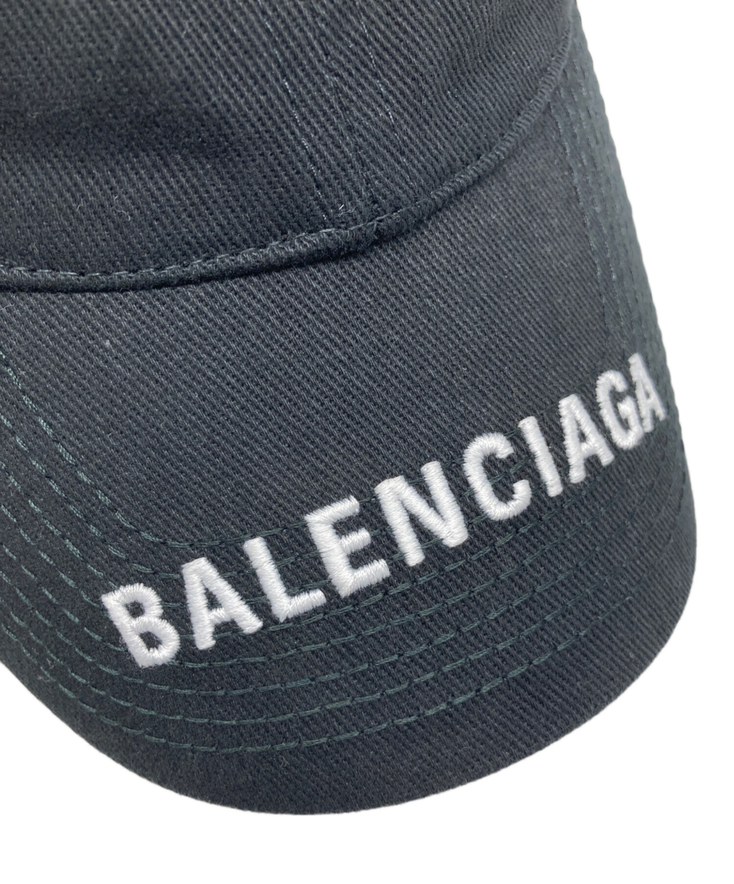 中古・古着通販】BALENCIAGA (バレンシアガ) ロゴキャップ ブラック