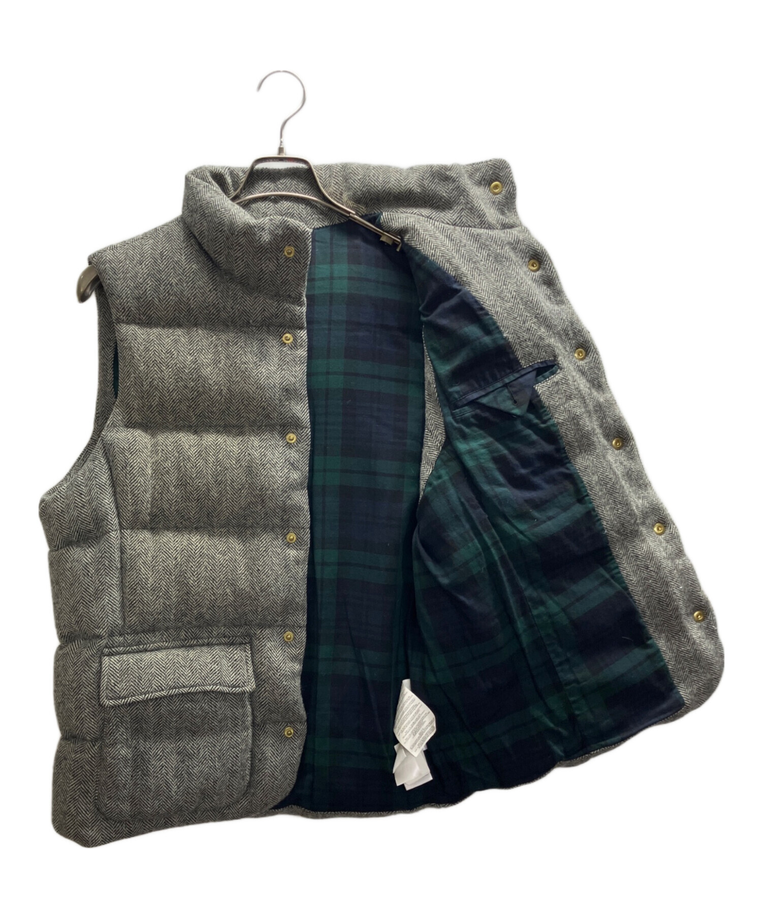 未着用　Ralph Lauren チェック柄 ダウンベスト 中古・古着通販】POLO RALPH LAUREN (ポロ・ラルフローレン