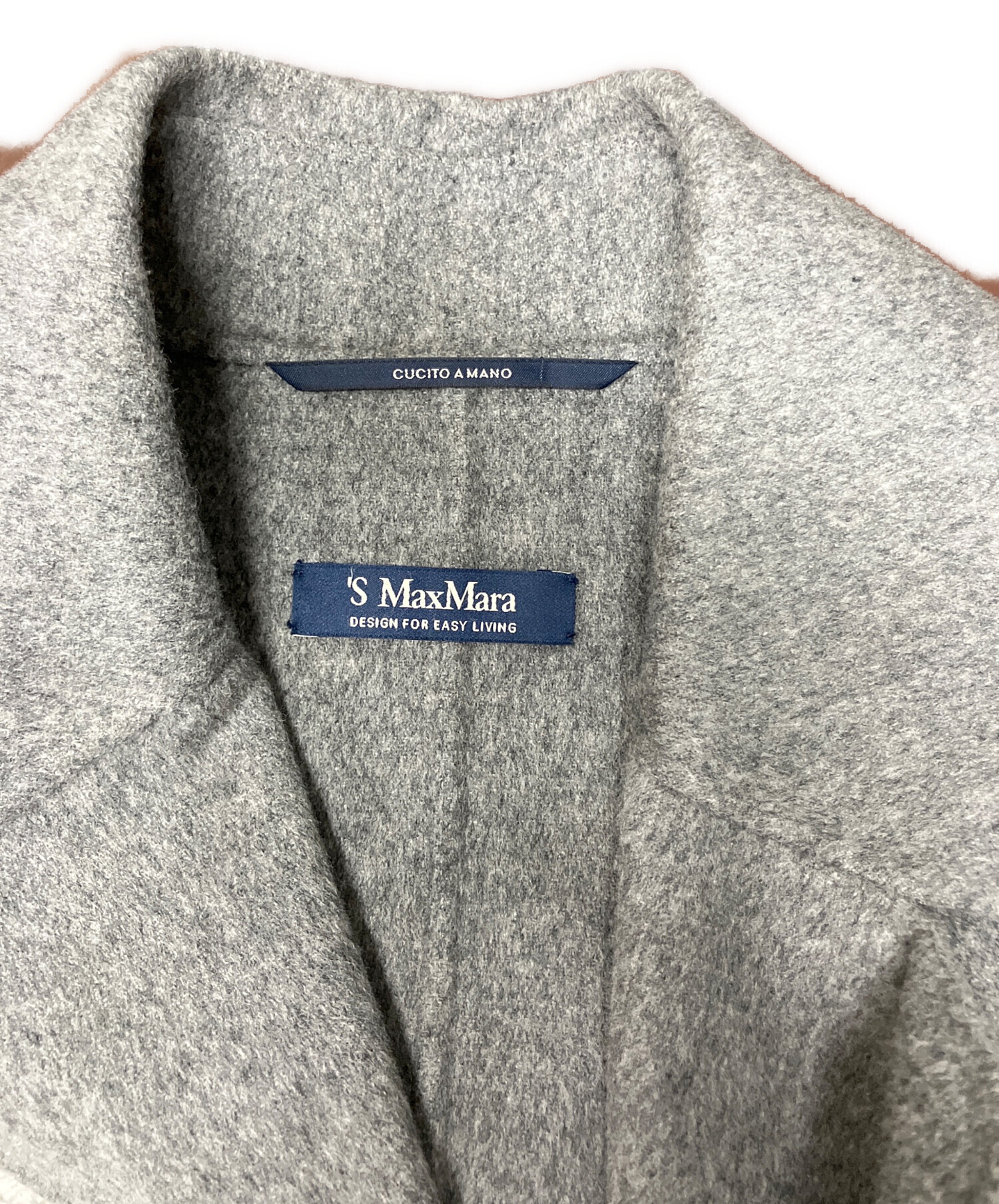 新品タグ付【'S MAX MARA】38クチートアマーノグレーベルテッドシルク 中古・古着通販】'S Max Mara (エスマックスマーラ) ダブルフェイス