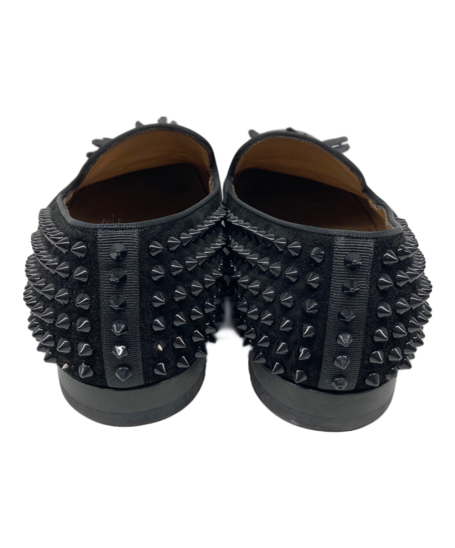 極美品 クリスチャンルブタン スタッズ付 タッセルローファー レザーシューズ 中古・古着通販】Christian Louboutin (クリスチャン・ルブタン
