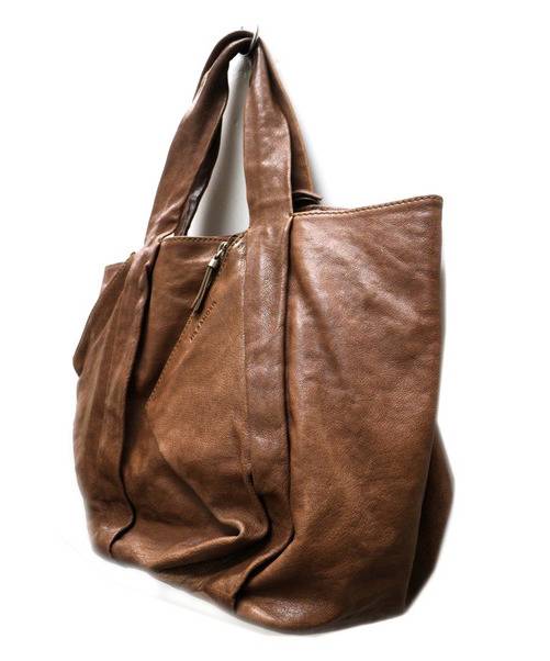 中古・古着通販】JIL SANDER (ジルサンダー) レザーハンドバッグ 