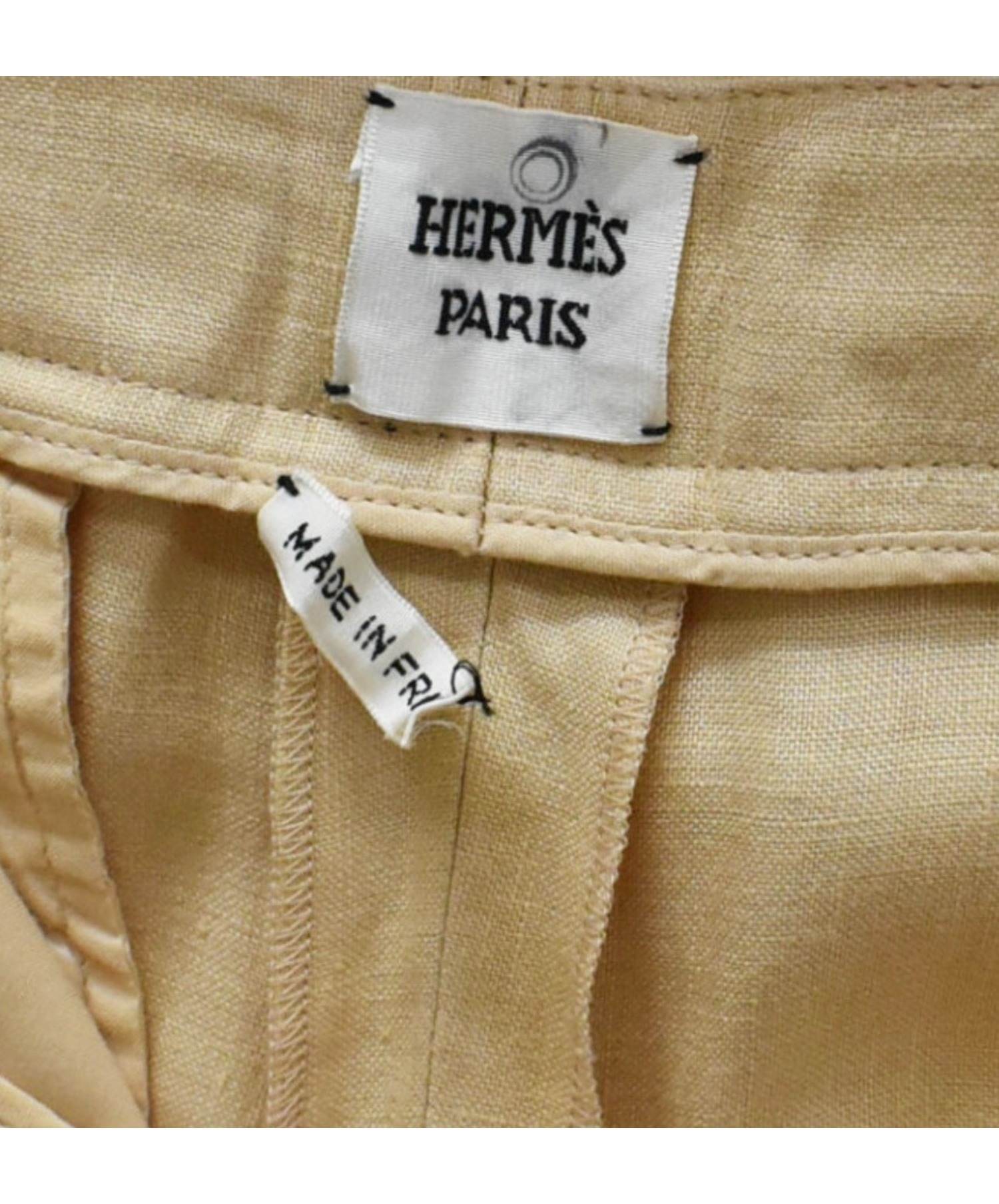 中古・古着通販】HERMES (エルメス) リネンセットアップ ベージュ
