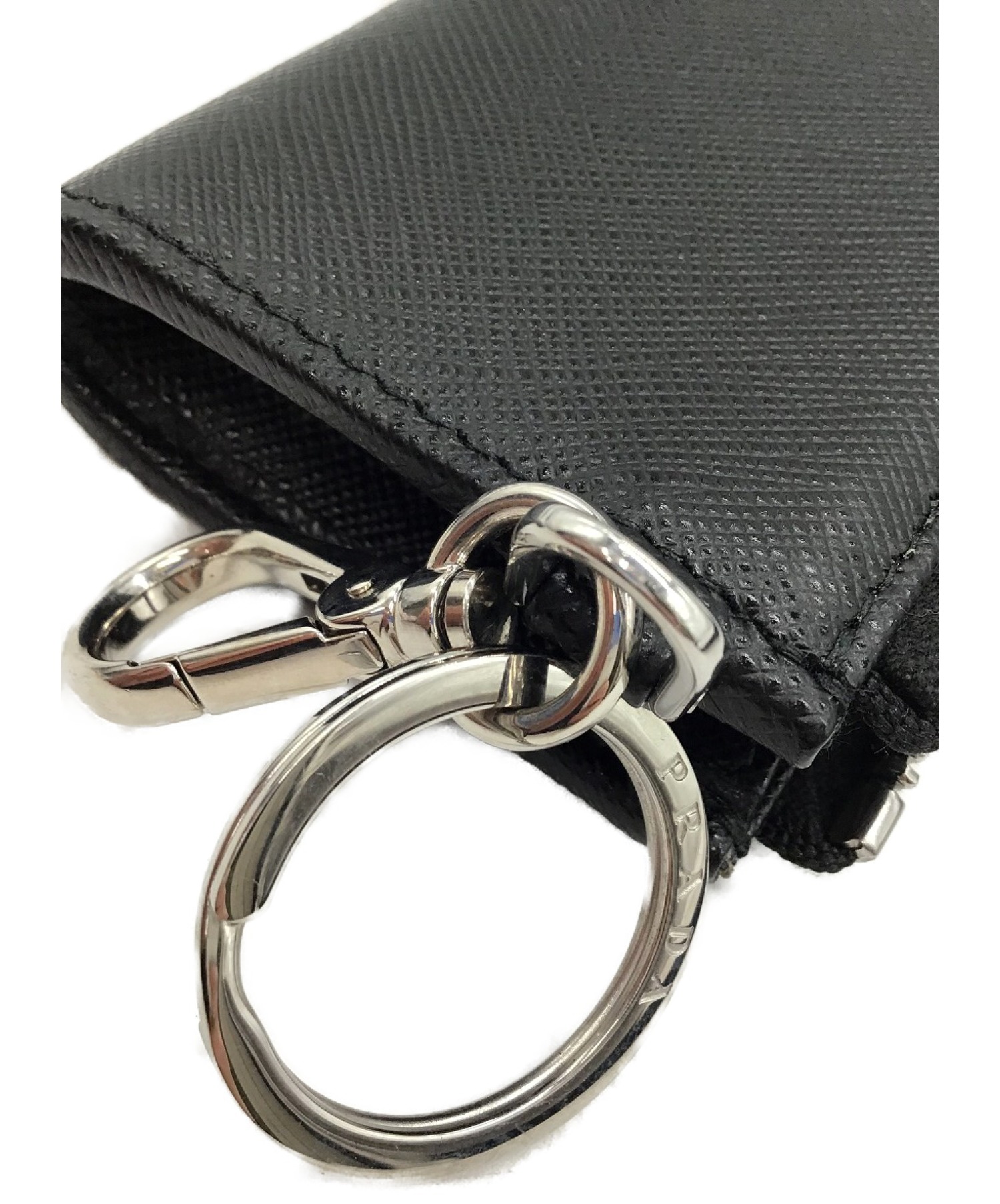 中古・古着通販】PRADA (プラダ) キーケース ブラック 2TT085