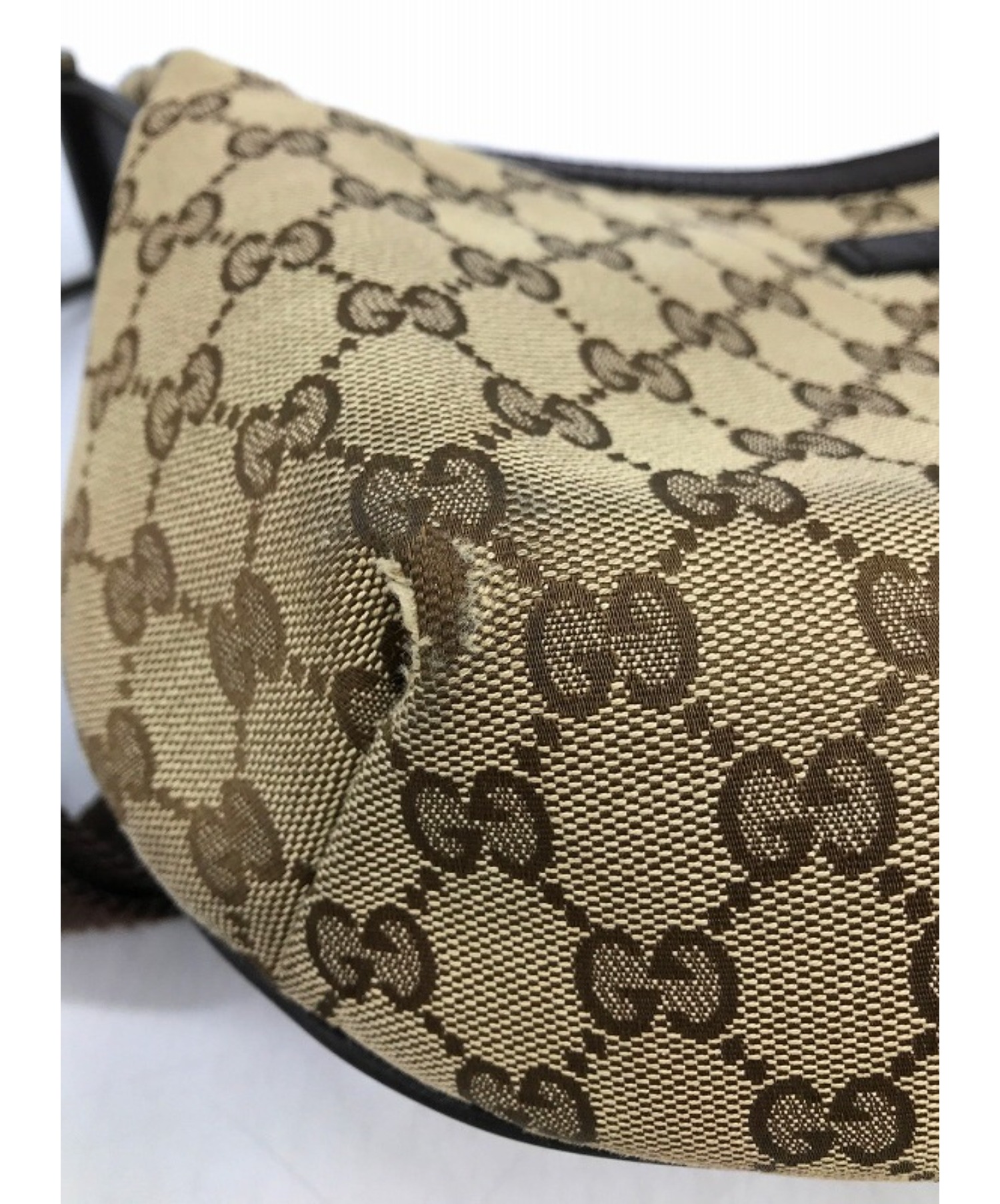 中古・古着通販】GUCCI (グッチ) GGキャンバスショルダーバック