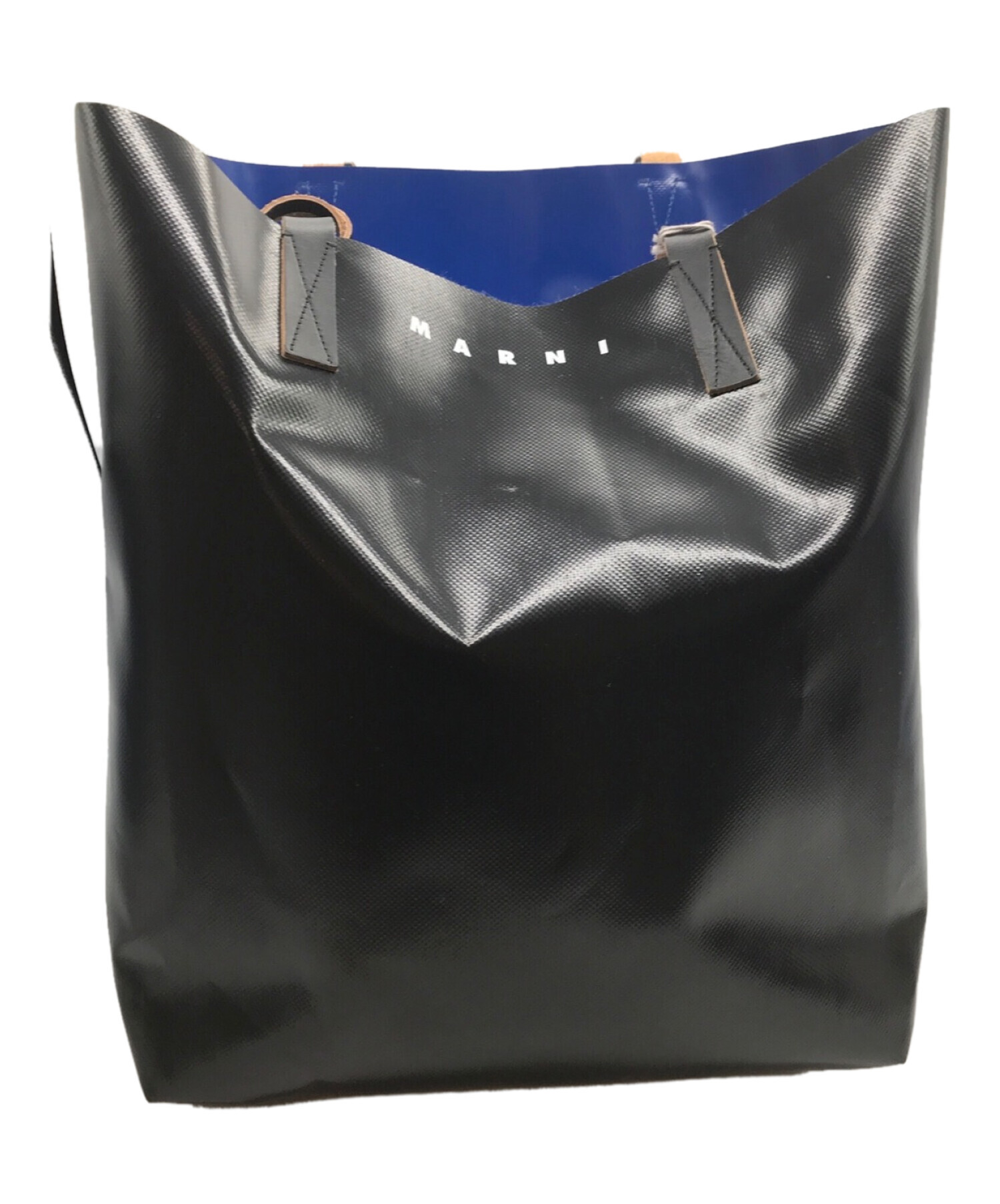 中古・古着通販】MARNI (マルニ) バイカラートートバッグ ブラック 