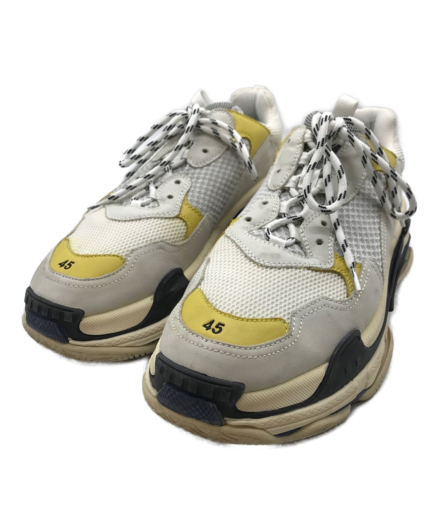 中古・古着通販】BALENCIAGA (バレンシアガ) TRIPLE S イエロー サイズ 