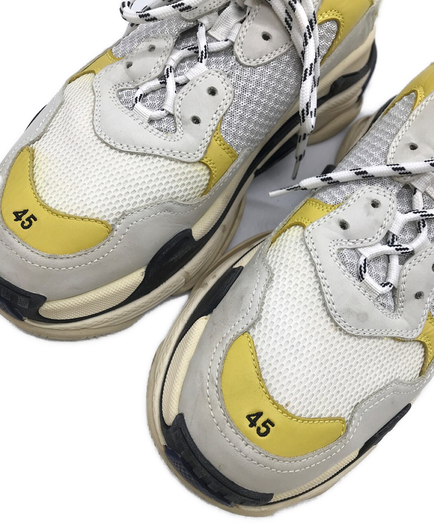 中古・古着通販】BALENCIAGA (バレンシアガ) TRIPLE S イエロー サイズ 