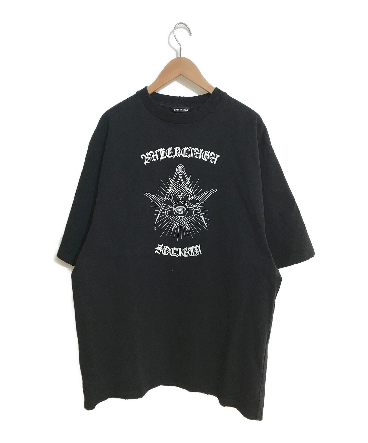 中古・古着通販】BALENCIAGA (バレンシアガ) GOTHIC XL Tシャツ 