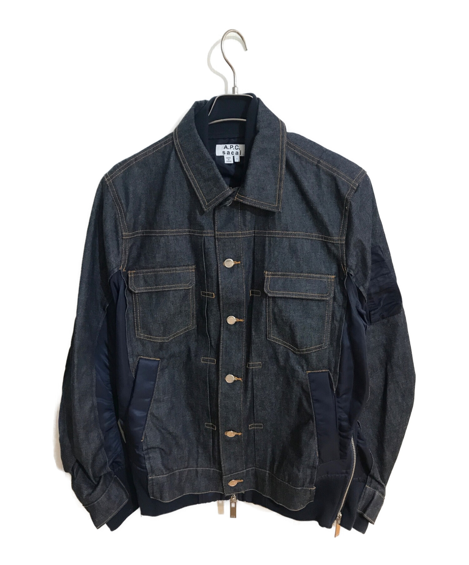 sacai A.P.C. デニム MA-1 ドッキングジャケット 【公式通販】