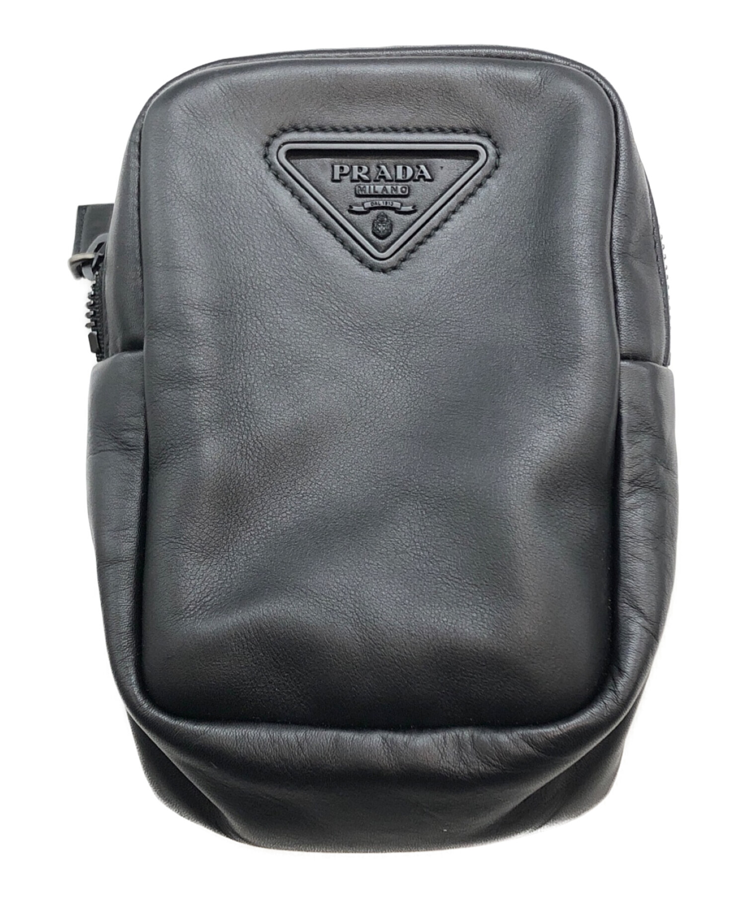 中古・古着通販】PRADA (プラダ) レザー スマートフォンケース 