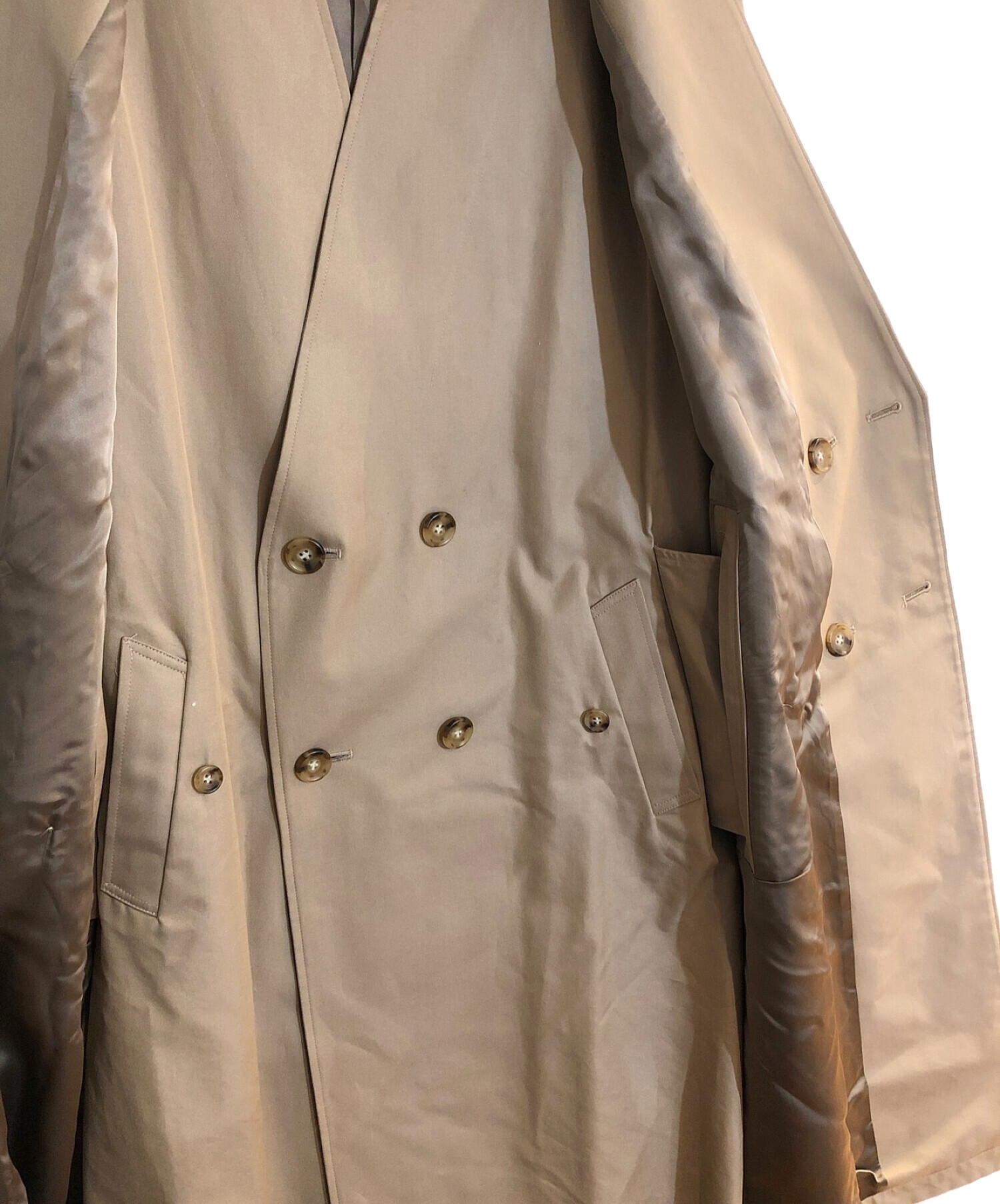 中古・古着通販】stein (シュタイン) OVERSIZED LINEAR NO COLLAR COAT