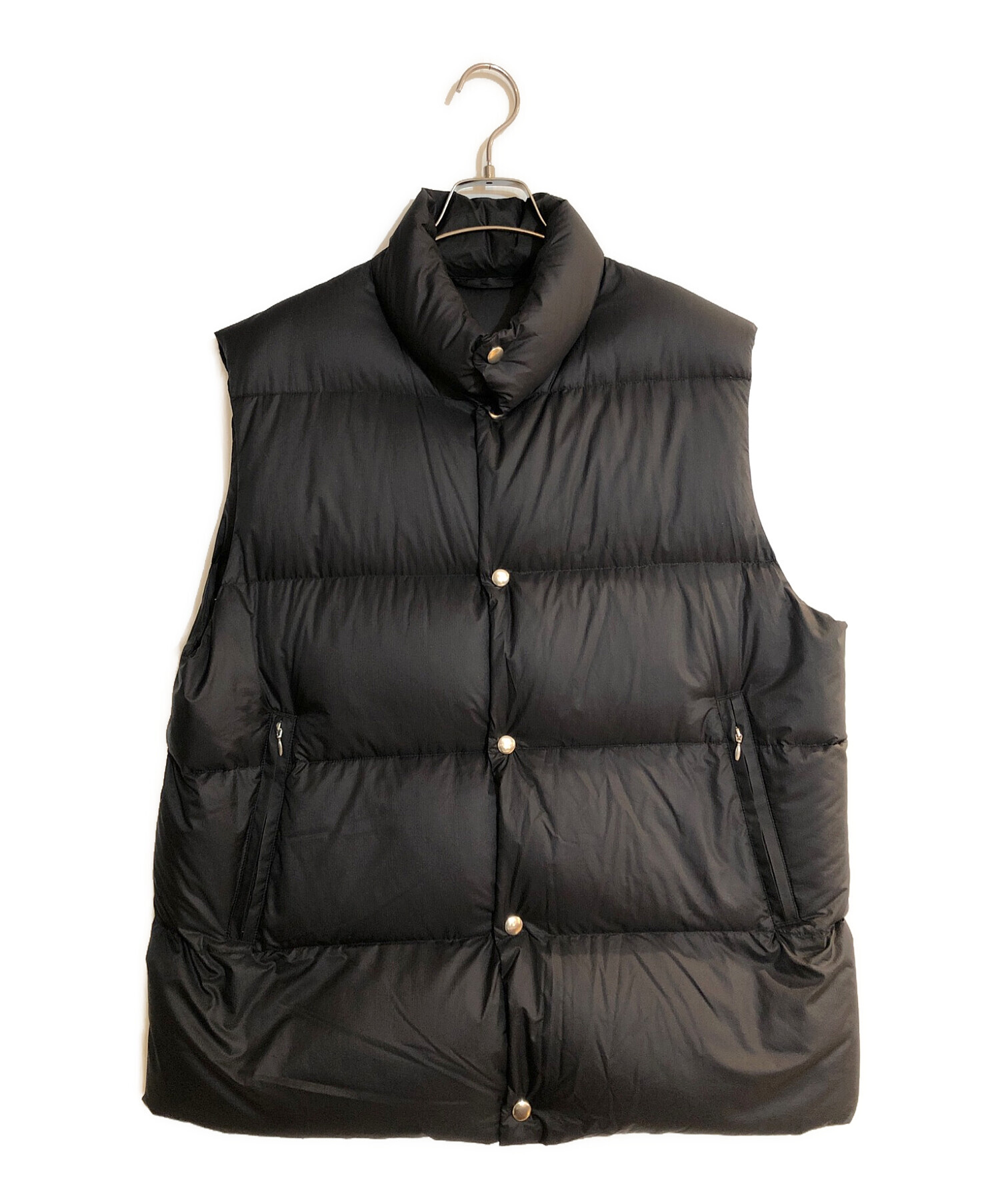 中古・古着通販】COMOLI (コモリ) ダウンベスト ブラック サイズ:SIZE