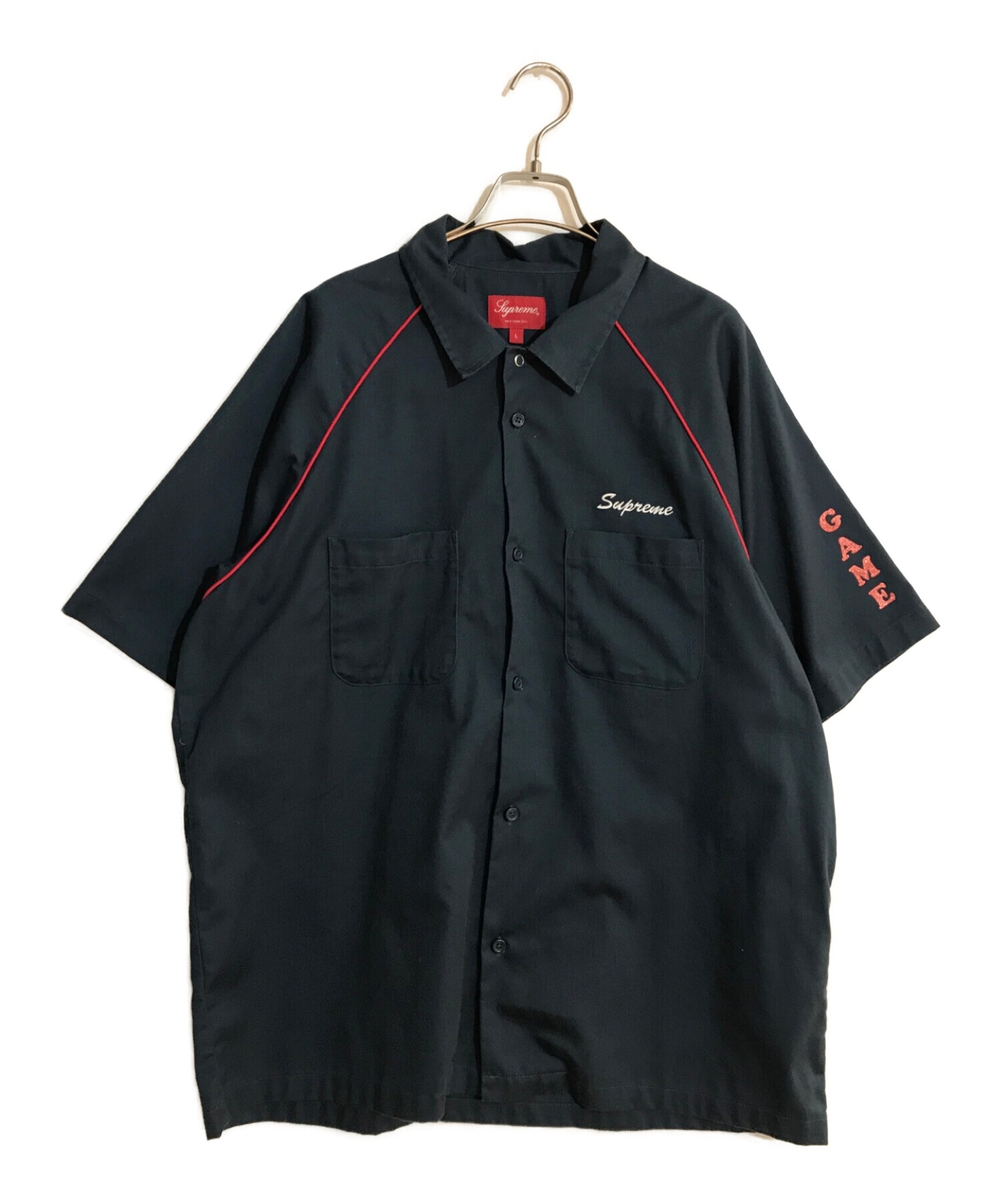 Supreme シュプリーム　ブラックシャツ 中古・古着通販】Supreme (シュプリーム) Fuck Everything S/S Work