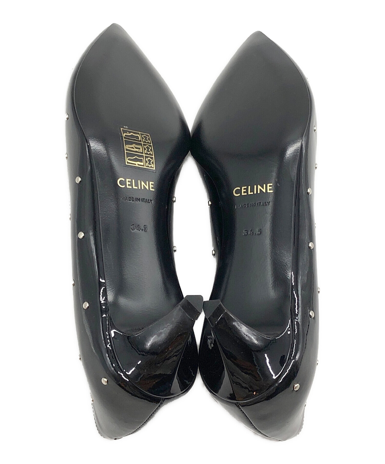 CELINE スタッズ付き ブラックサンダル CELINE スタッズ付き ブラックサンダル スタッズ CELINE(セリーヌ) 靴