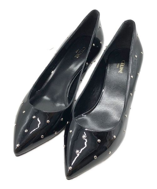 中古・古着通販】CELINE (セリーヌ) ポインテッドトゥスタッズパンプス