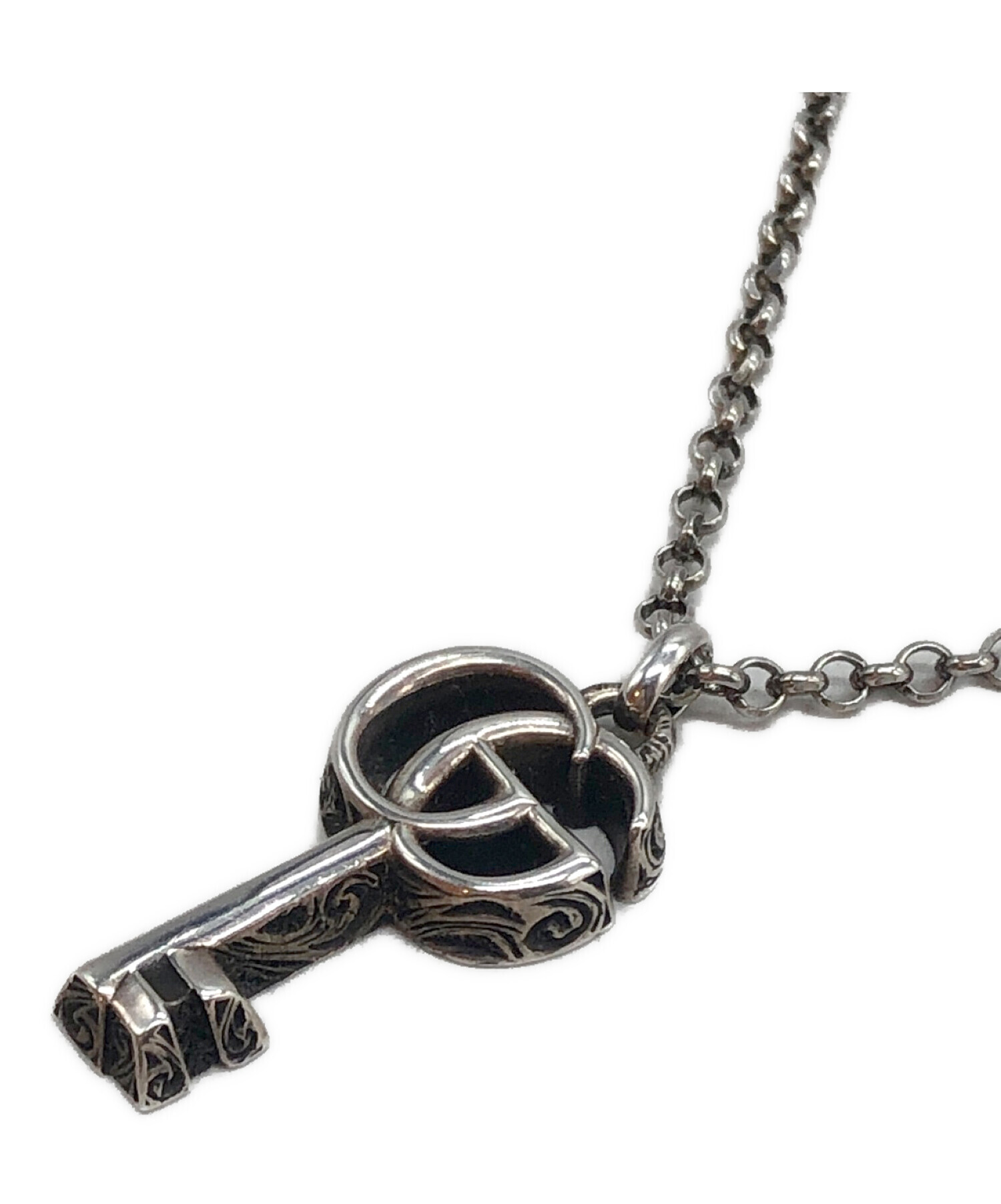 GUCCI シルバー キーネックレス 鍵型 ネックレス ネックレス グッチ 