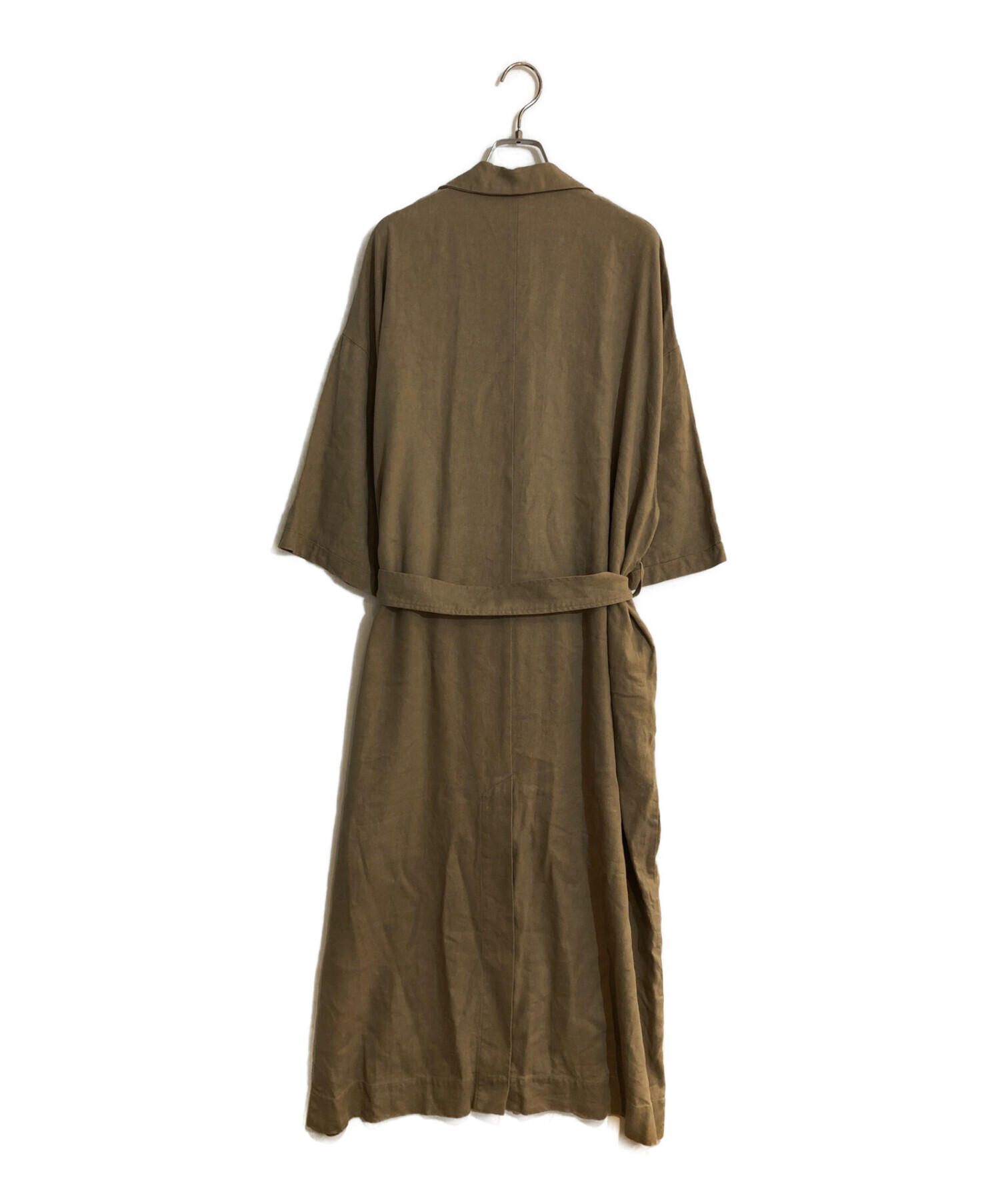 中古・古着通販】Plage (プラージュ) シルクリネンシャツワンピース  