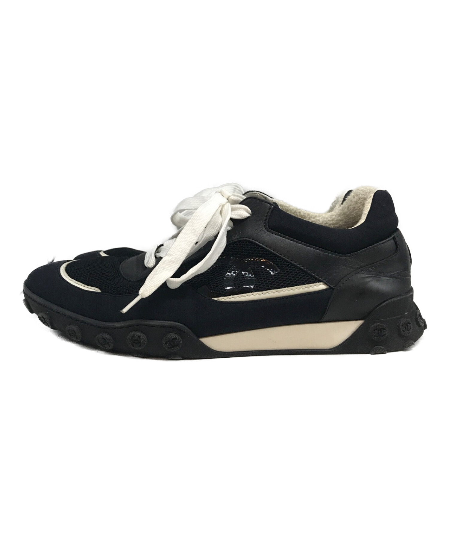 中古・古着通販】CHANEL (シャネル) スウェードコンビナイロン 