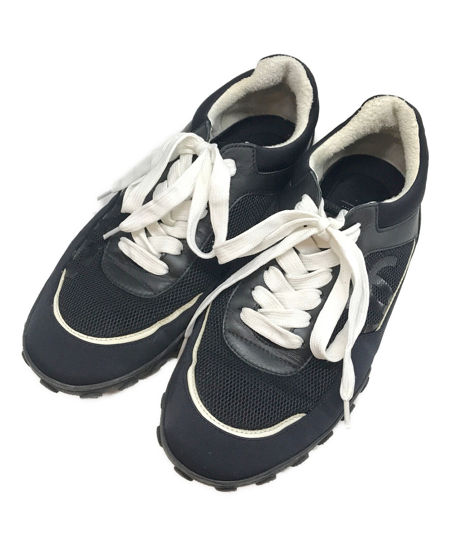 中古・古着通販】CHANEL (シャネル) スウェードコンビナイロン 