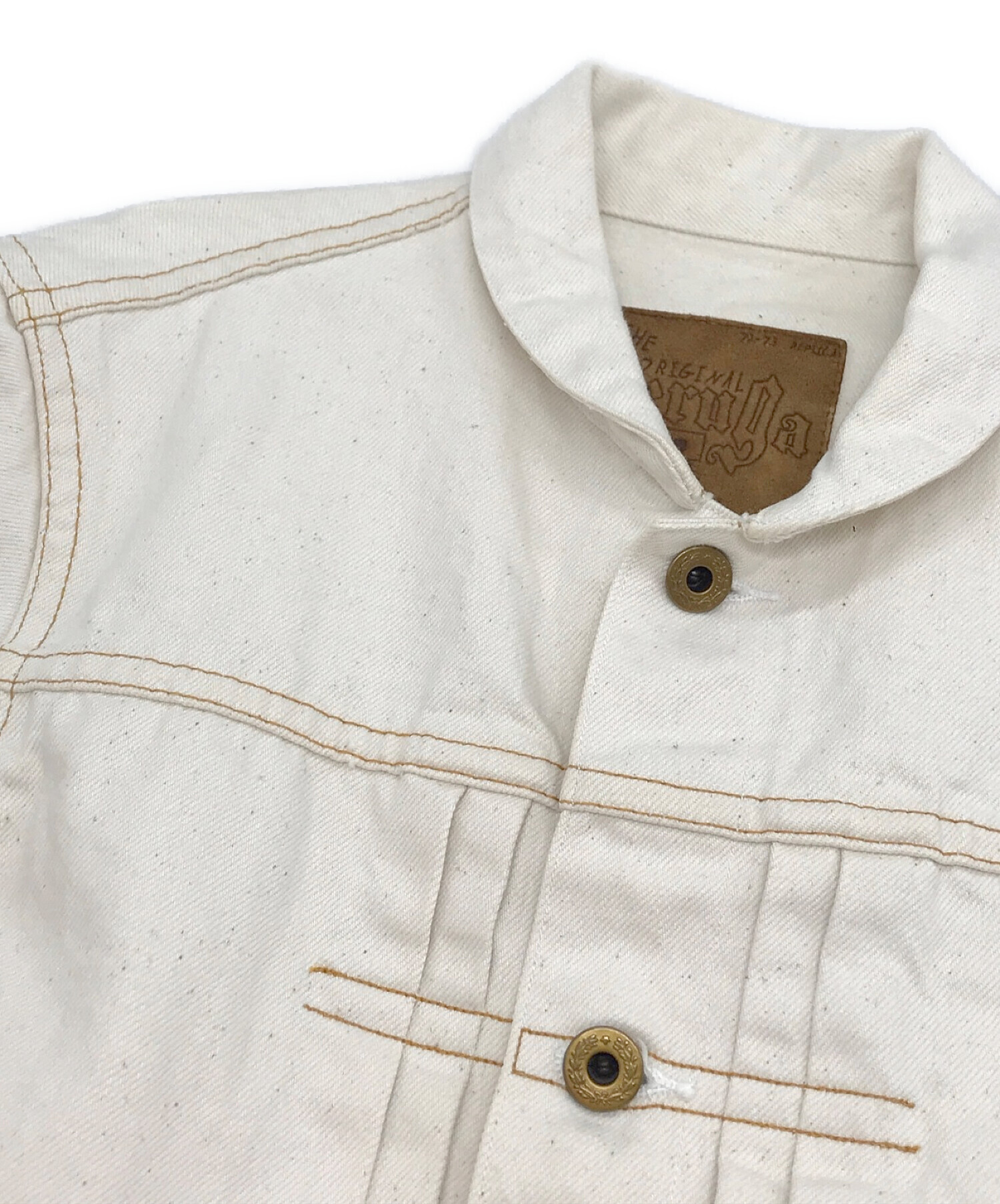 中古・古着通販】Geruga (ゲルガ) ROUND COLLAR DENIM JUMPER/ラウンド