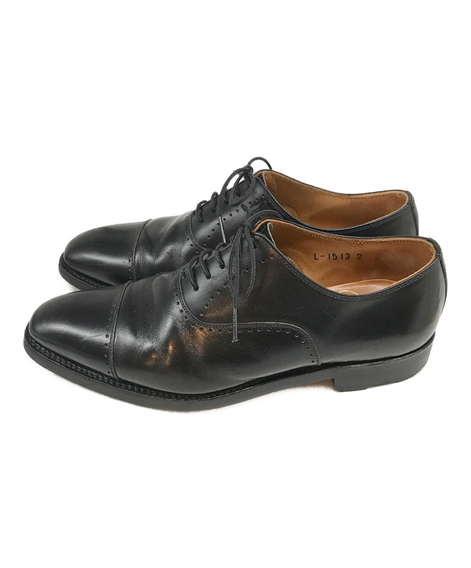 SCOTCH GRAIN ストレートチップ ブラック 24.5cm 【公式通販】