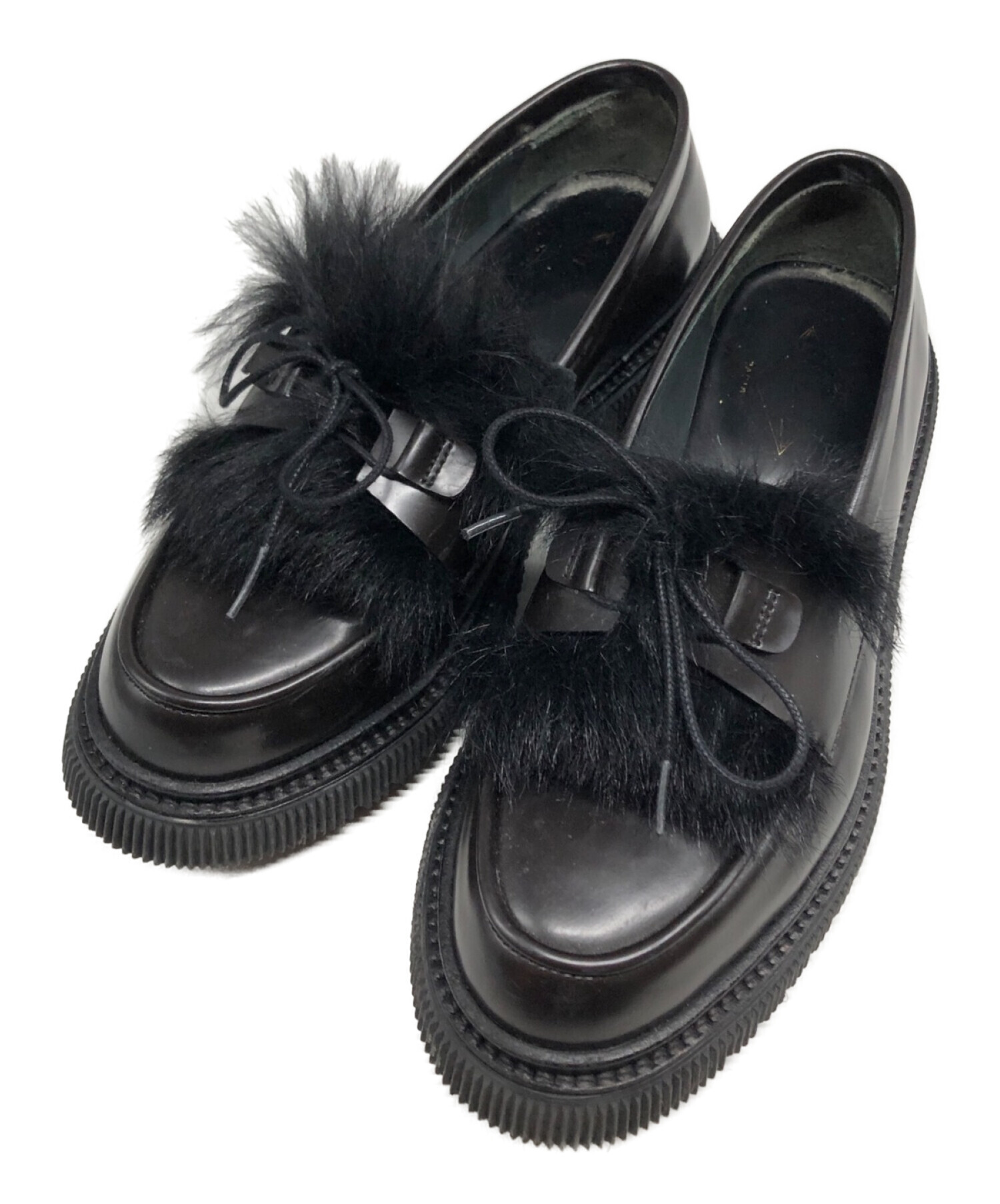 ADIEV / ローファー/42/BLK 中古・古着通販】ADIEV (アデュー) ファーローファー ブラウン サイズ