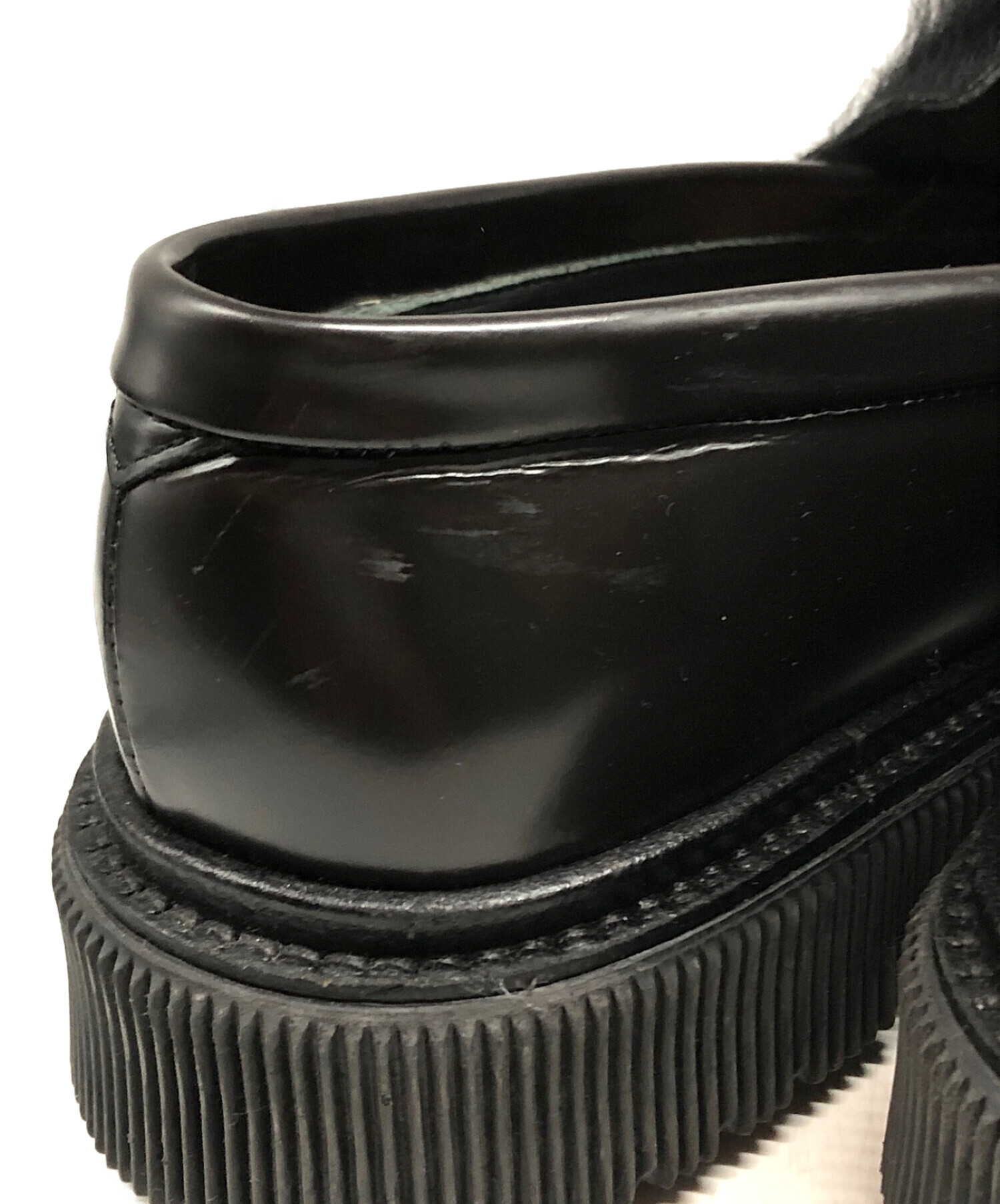 中古・古着通販】ADIEV (アデュー) ファーローファー ブラウン サイズ