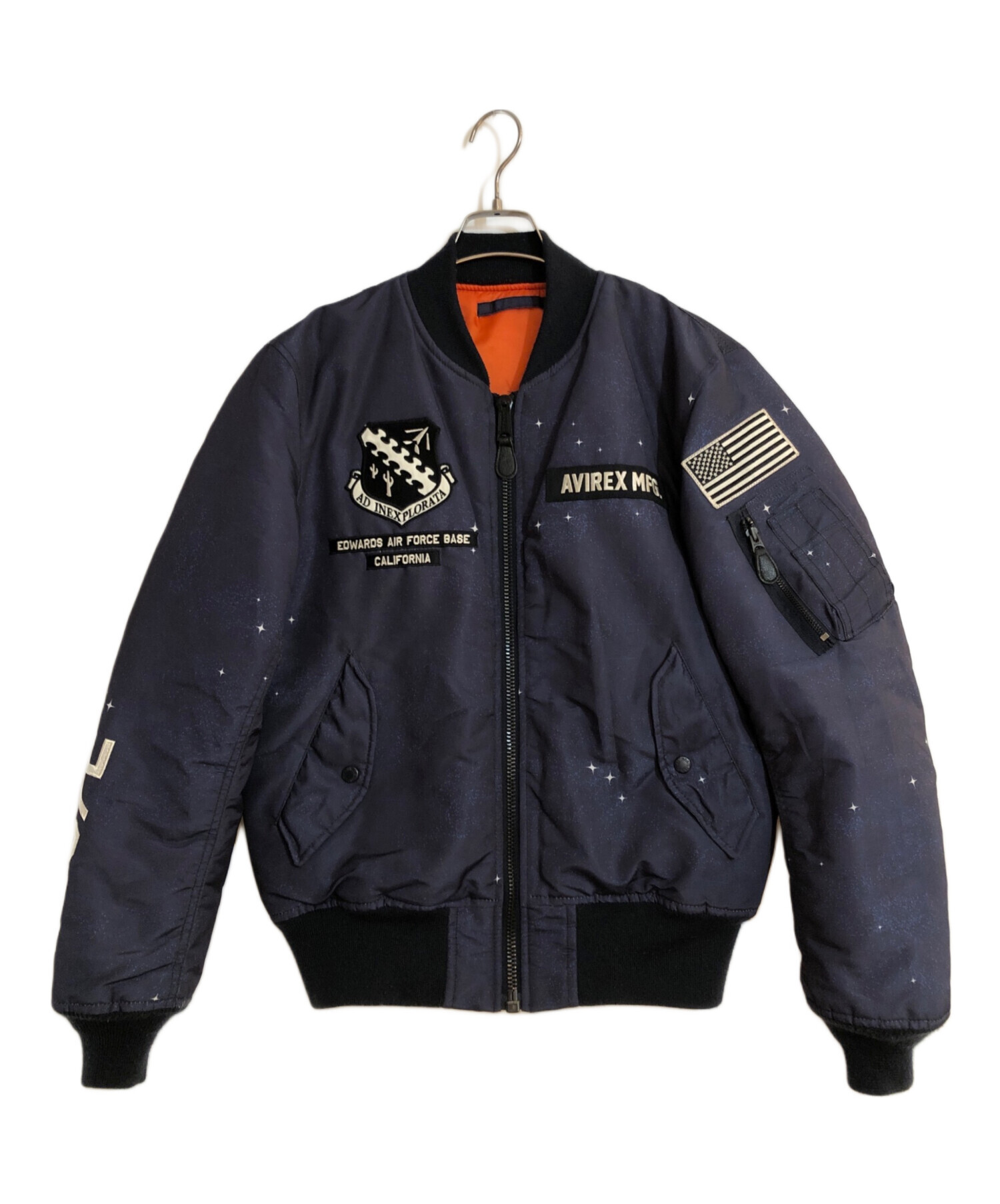極美品 AVIREX アヴィレックス フライトジャケット L-2 334th ネイビー 