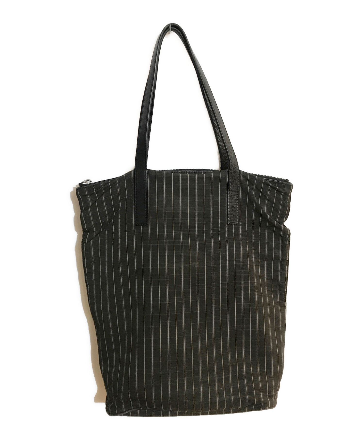 中古・古着通販】MARNI (マルニ) ストライプトートバッグ ブラック 