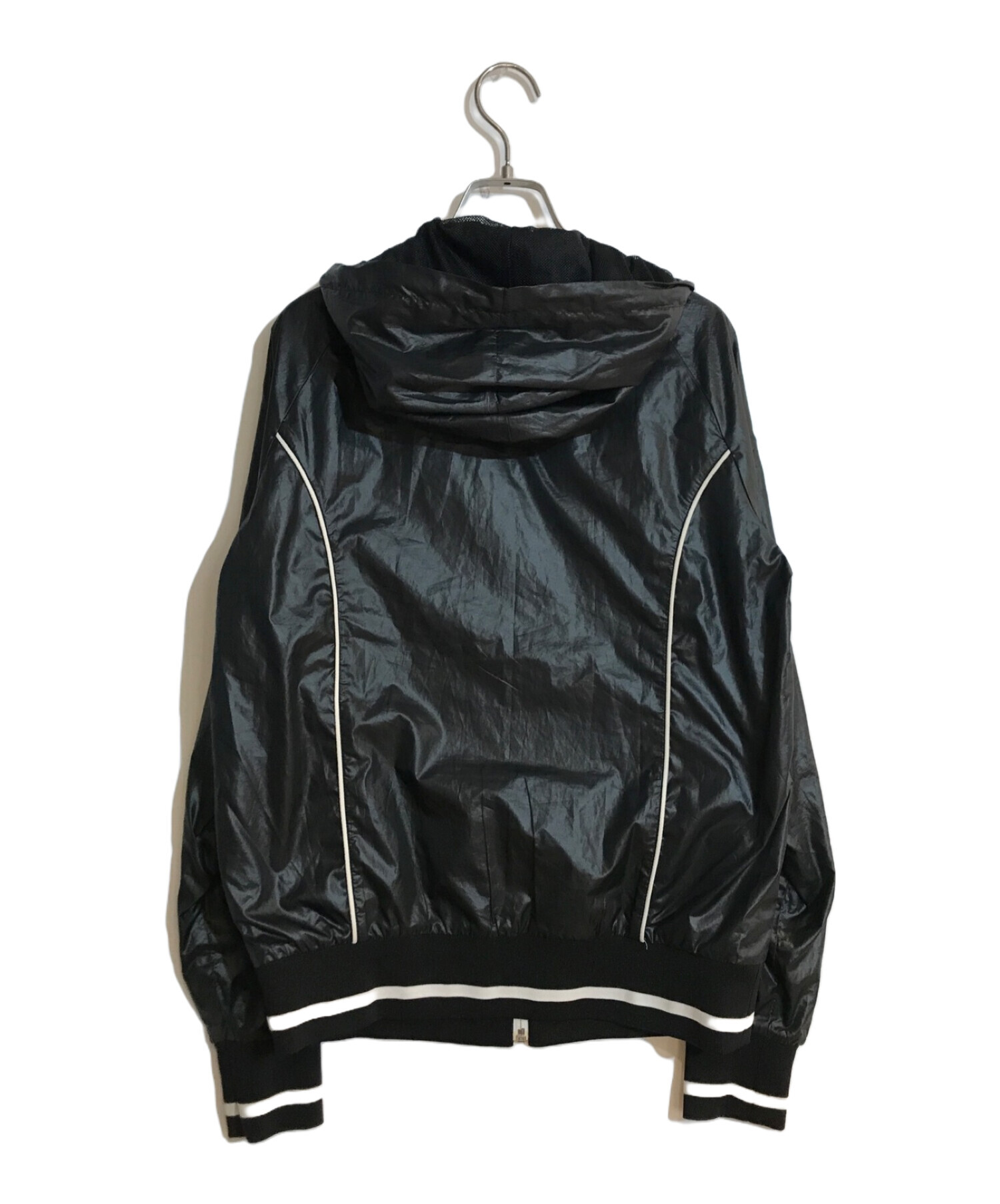 00s 古着　NIKE ナイキ　ナイロンジャケット　フーディ　ブラック 中古・古着通販】NIKE (ナイキ) 00's ゴツナイキナイロンジップ