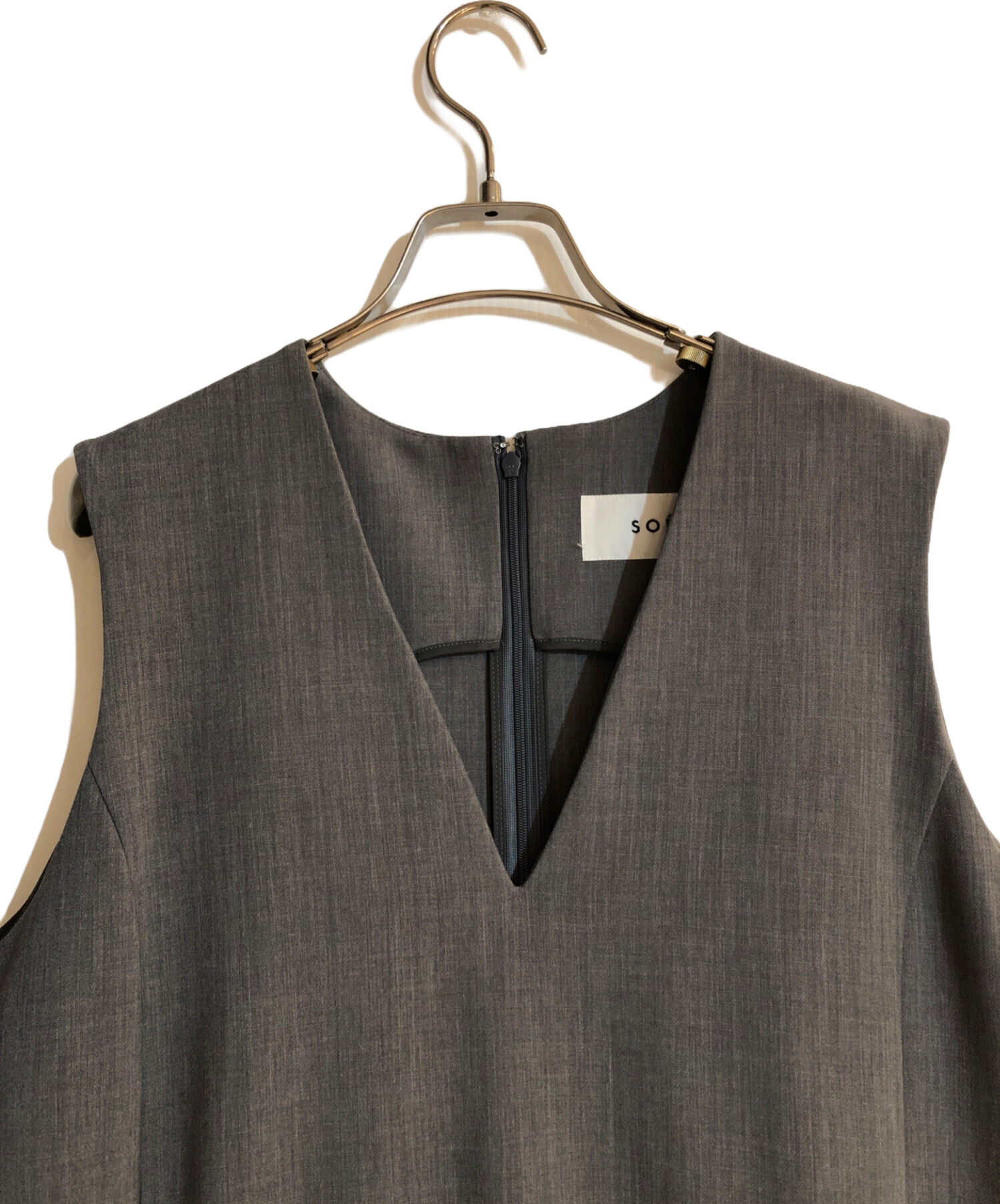 中古・古着通販】SOEJU (ソージュ) ウールライクジャンパースカート