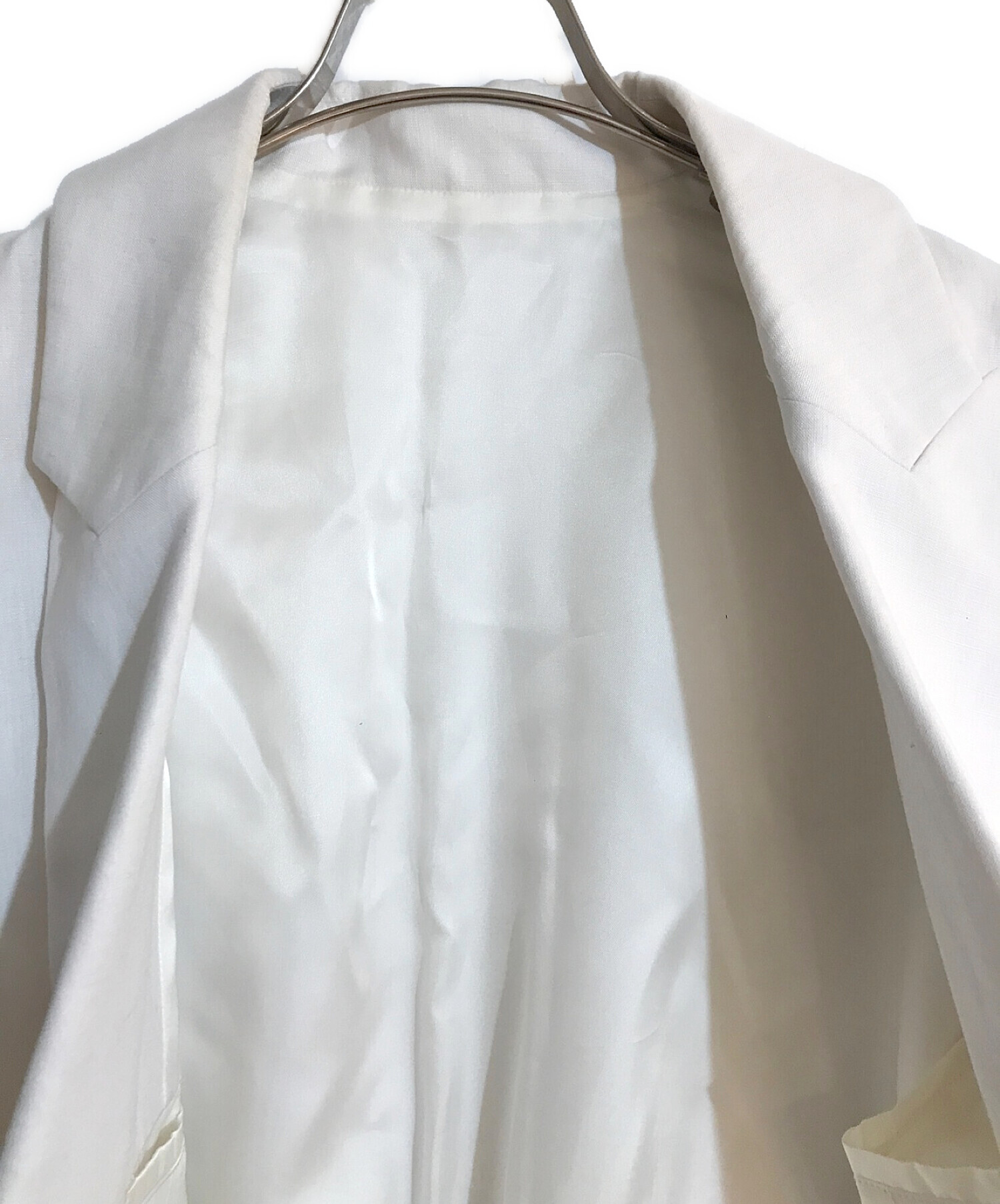 中古・古着通販】sulvam (サルバム) リネンチェスターコート ホワイト