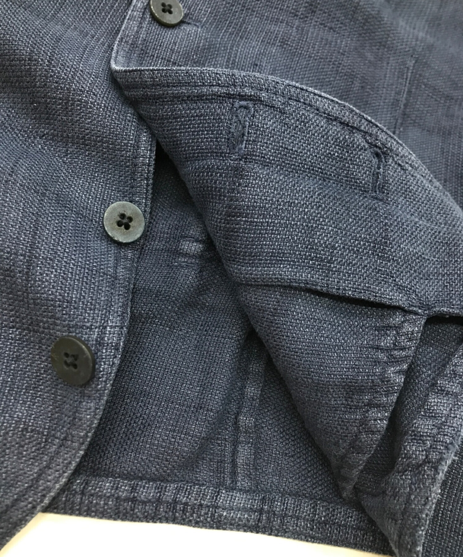 中古・古着通販】LARDINI (ラルディーニ) リネン混ジレ ネイビー 
