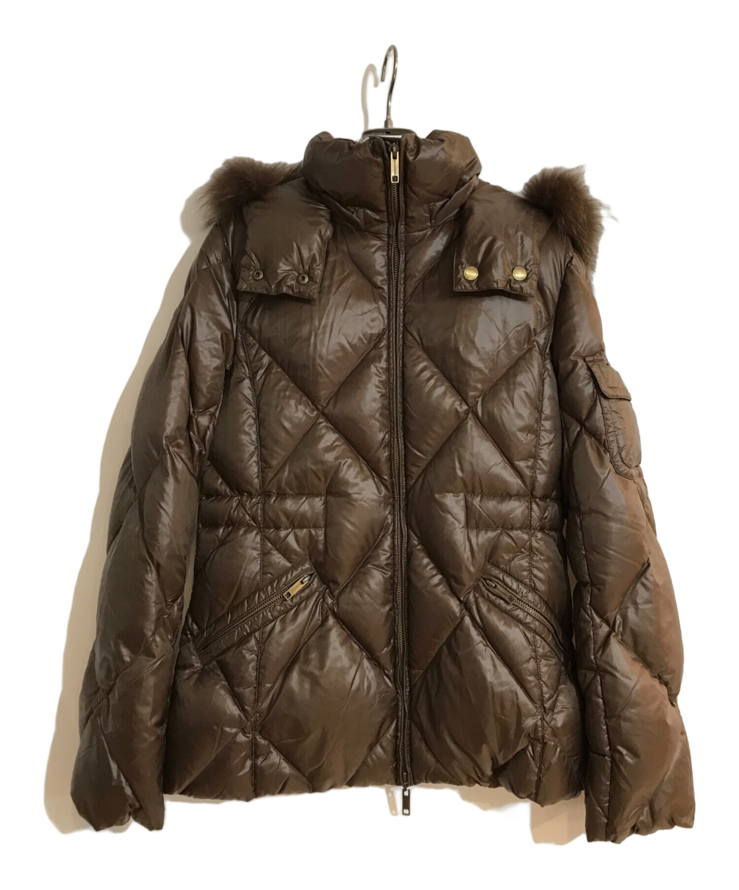 BURBERRY LONDON ダウンジャケット 40 ノバブルーフォックス 中古・古着通販】BURBERRY LONDON (バーバリーロンドン) 裏ノヴァ