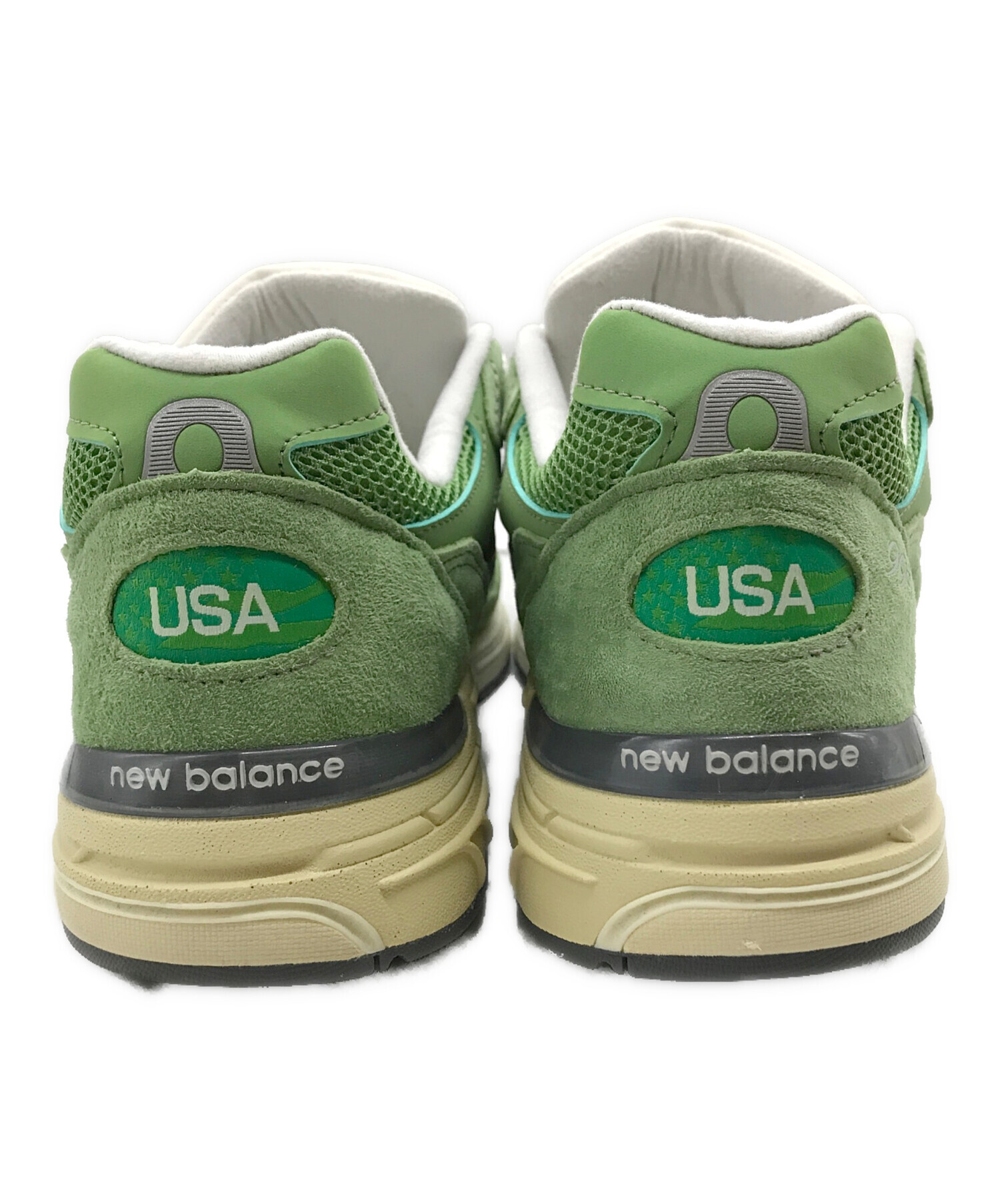 ニューバランス メンズシューズ グリーン 33cm