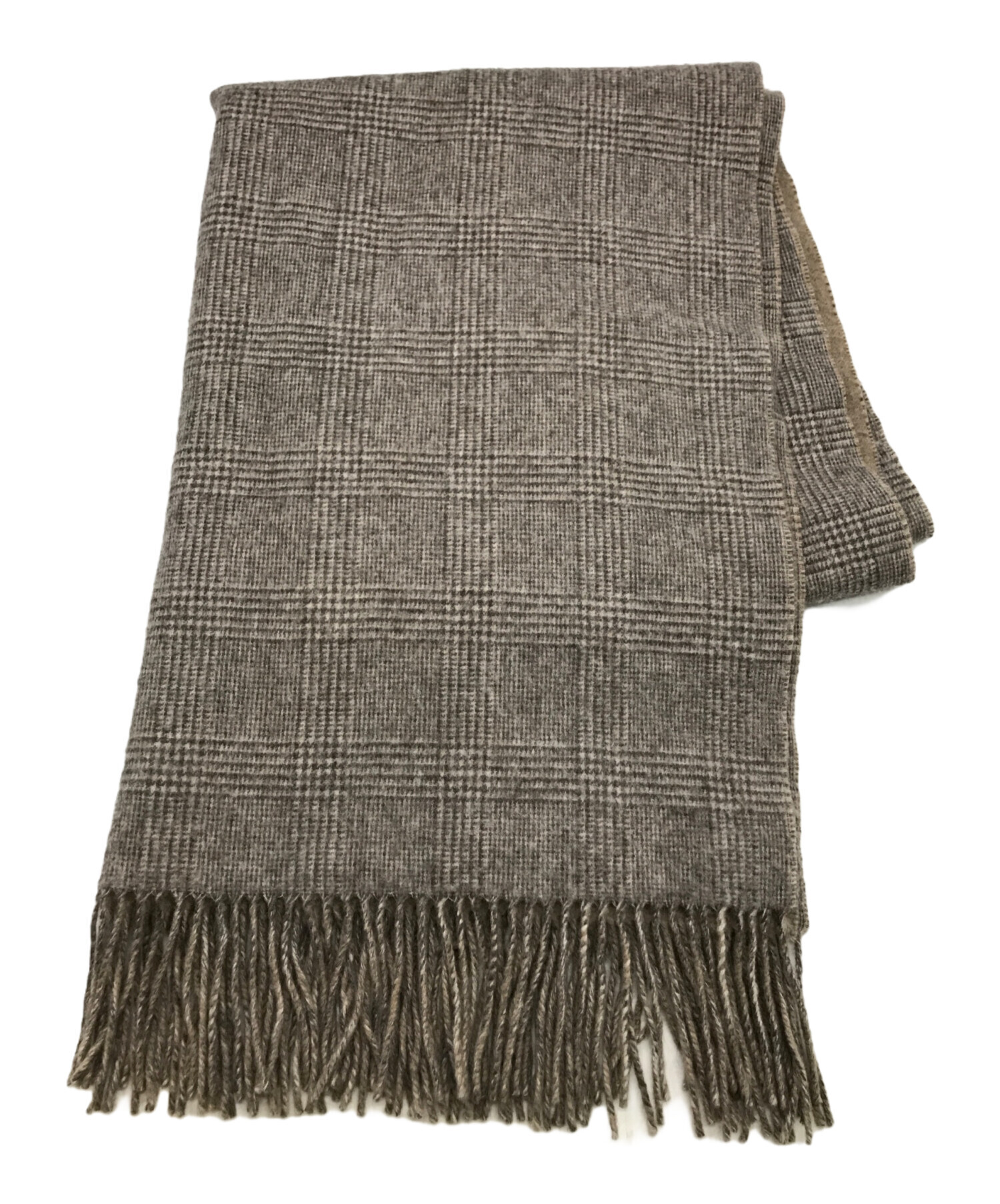 THROW/スロー】ダブルフェイスグレンチェックストール