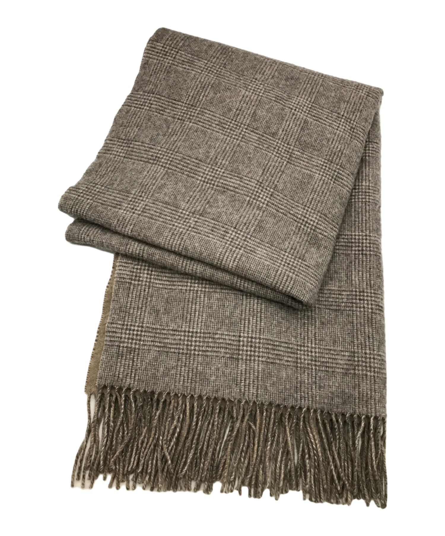 THROW/スロー　DOUBLE FACE GLENチェックストール 中古・古着通販】THROW (スロー) DOUBLE FACE GLEN チェック ストール