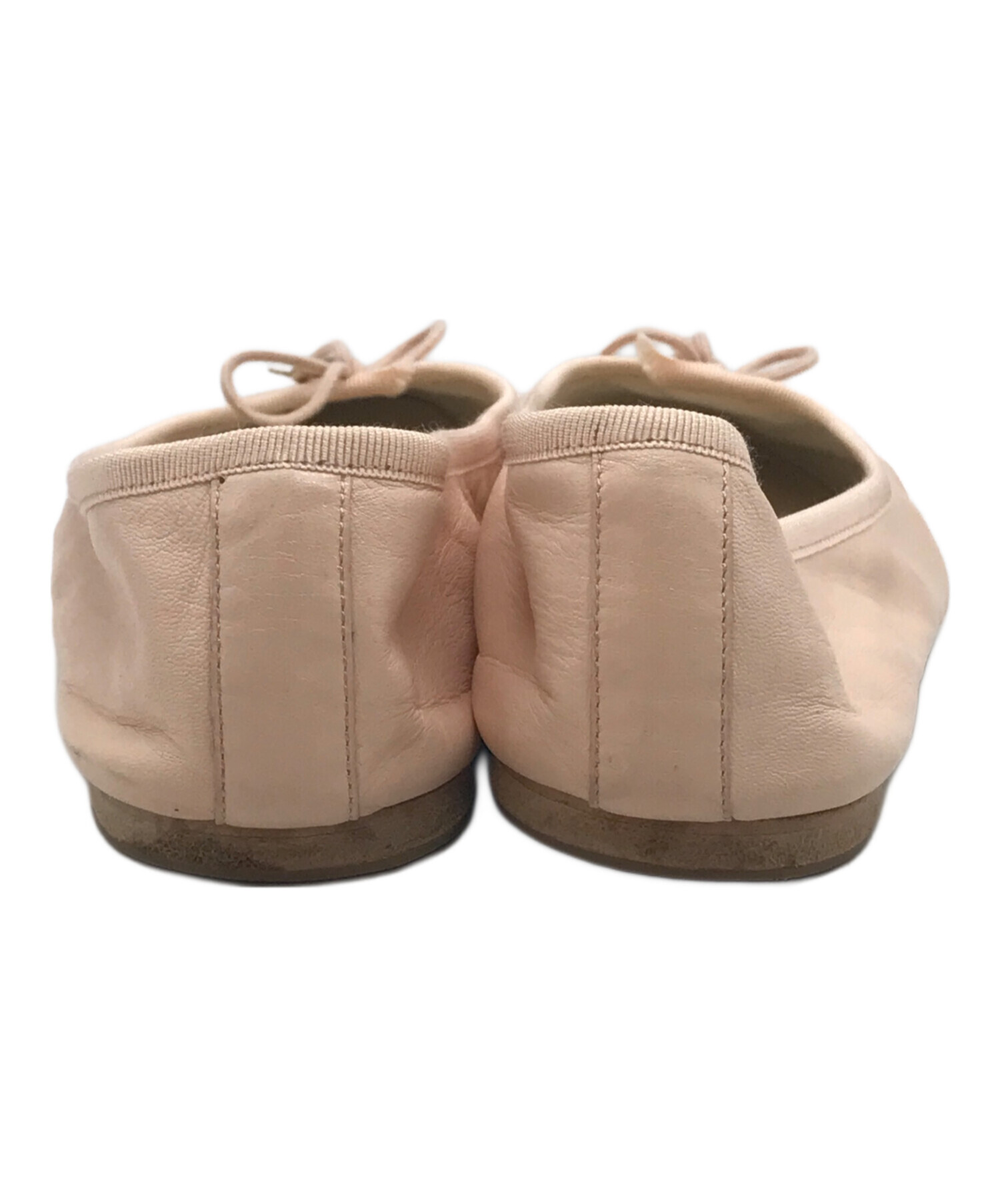 中古・古着通販】CELINE (セリーヌ) レザーバレリーナシューズ ピンク