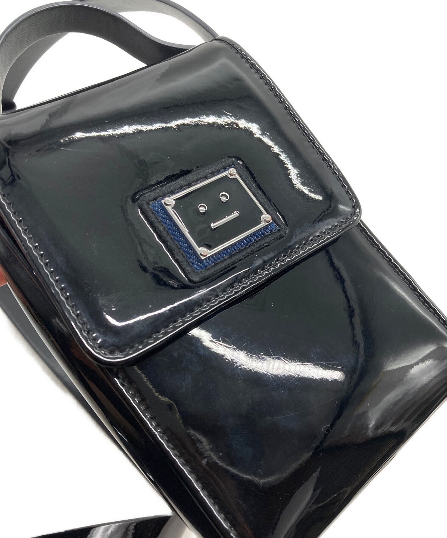 Acne Studios フェイスクロスボディバッグ 中古・古着通販】ACNE STUDIOS (アクネ ストゥディオス) ミニクロス